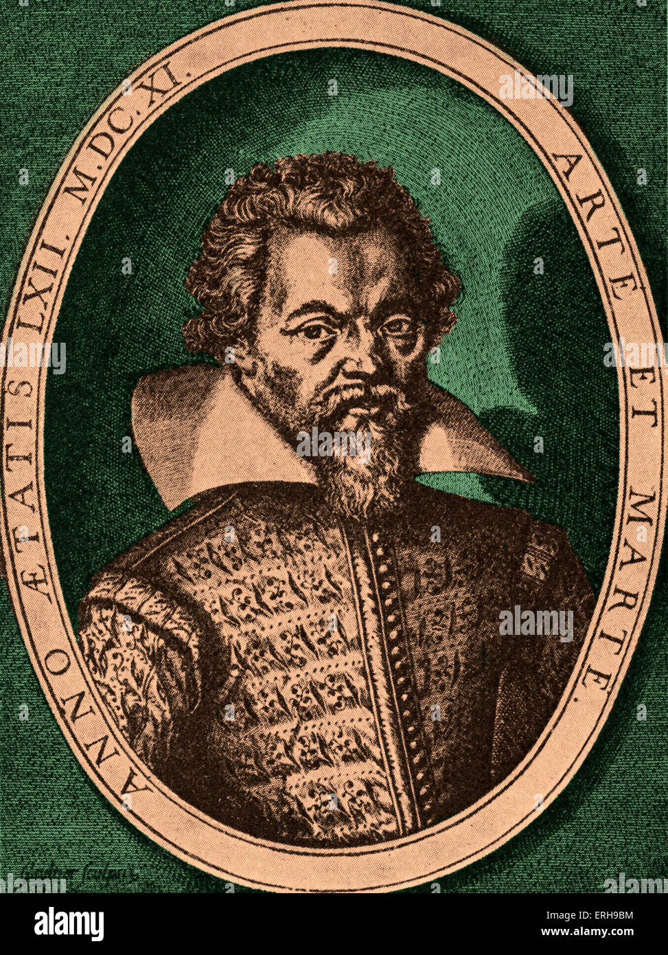 Philippe de Mornay - vom Kupferstich von L. Gaultier (1561-1630).  Französische protestantische Schriftsteller und Mitglied der Monarchomachen Stockfoto