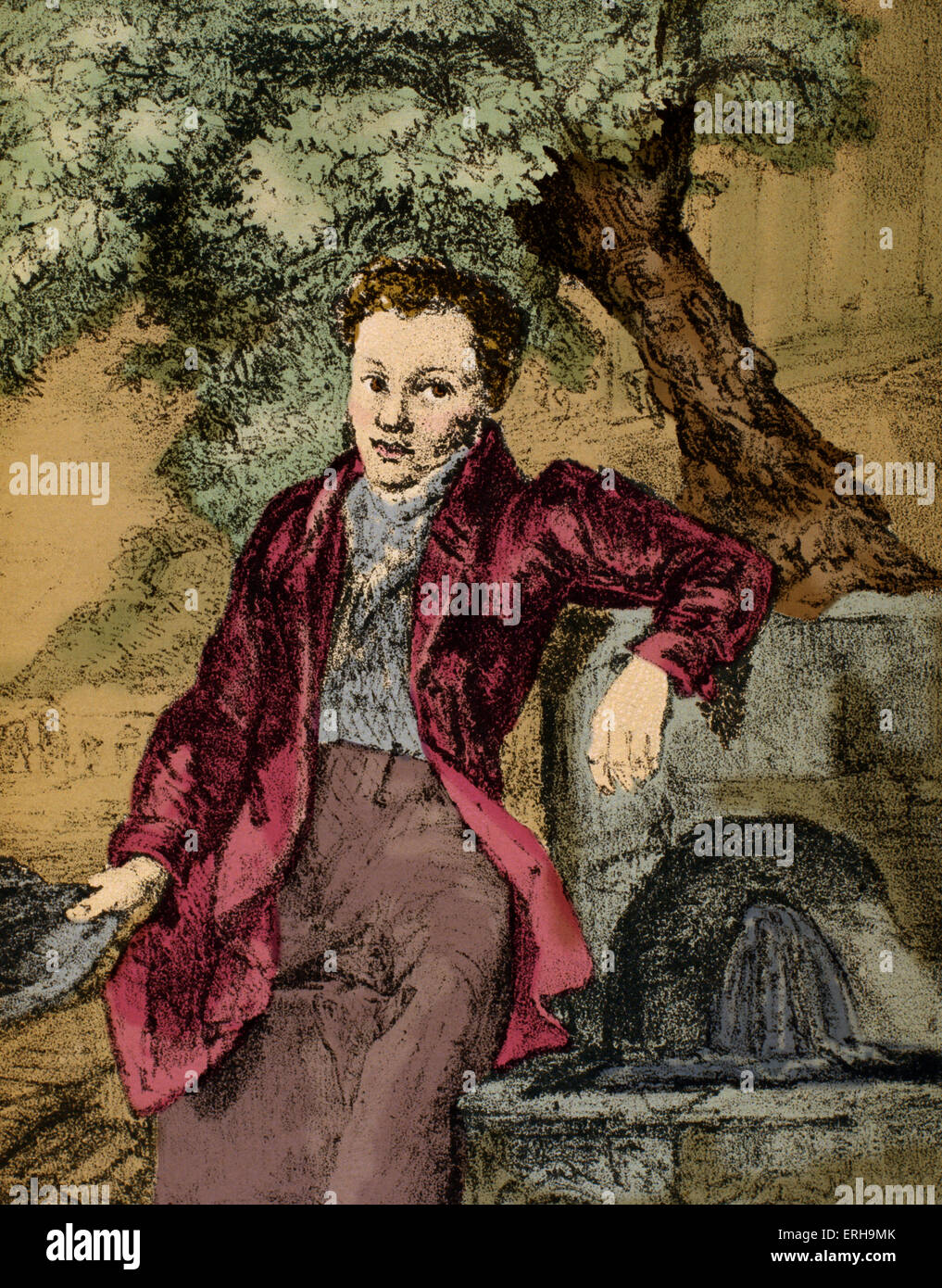Alexander Puschkin in Krim, 1820.  Russischer Dichter, Dramatiker und Romancier, 1790-1837.  Musik inspiriert von seiner Arbeit umfasst: Stockfoto