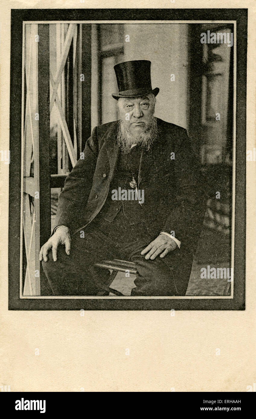 Paul Kruger (1825-1904). Krüger war der Präsident von Transvaal zwischen 1883-1900, und kam zum Ruhm als das Gesicht von Transvaal Stockfoto
