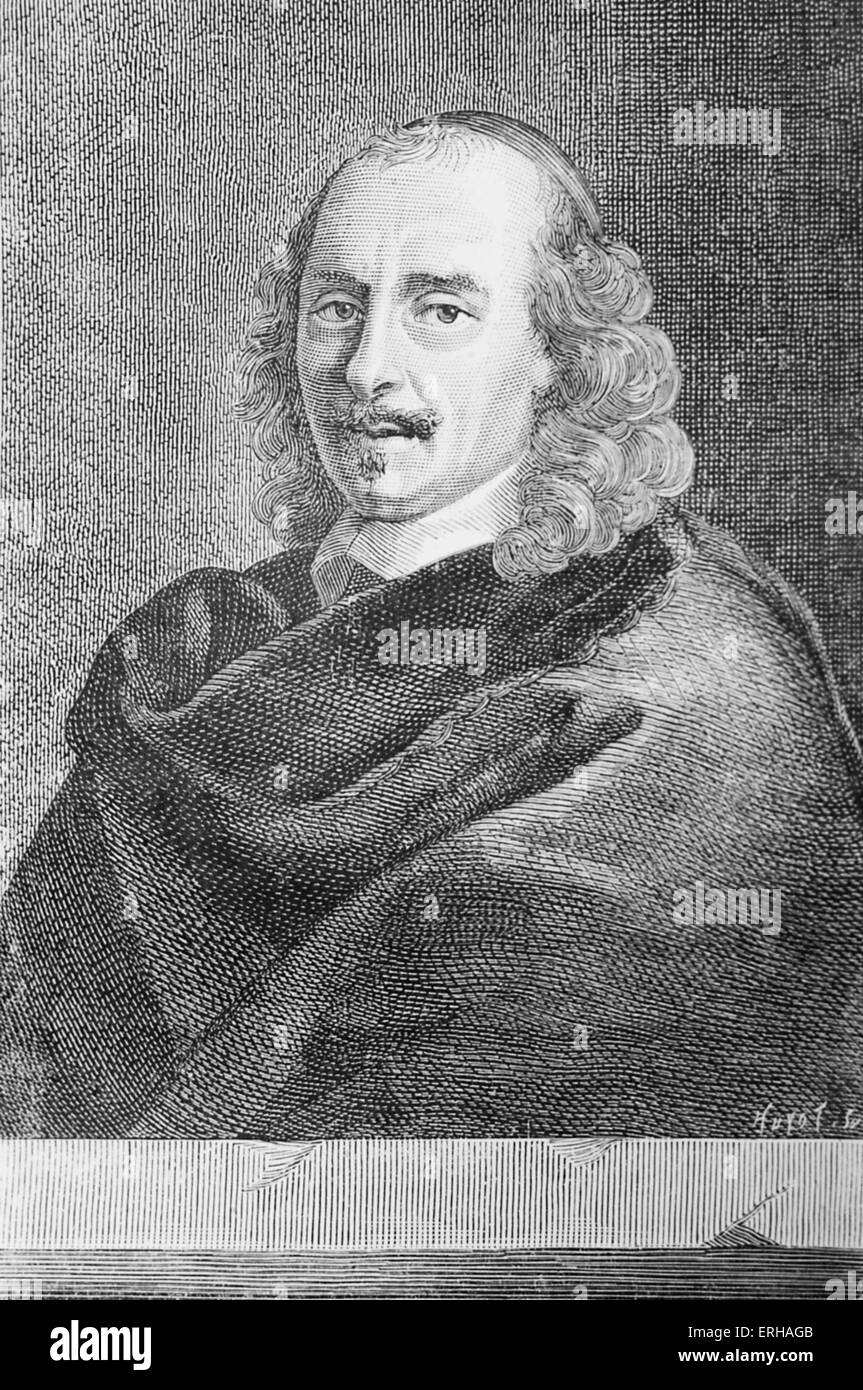 Pierre Corneille - Porträt des französischen Dramatikers Tragödien.  6. Juni 1606 – 1. Oktober 1684. Stockfoto