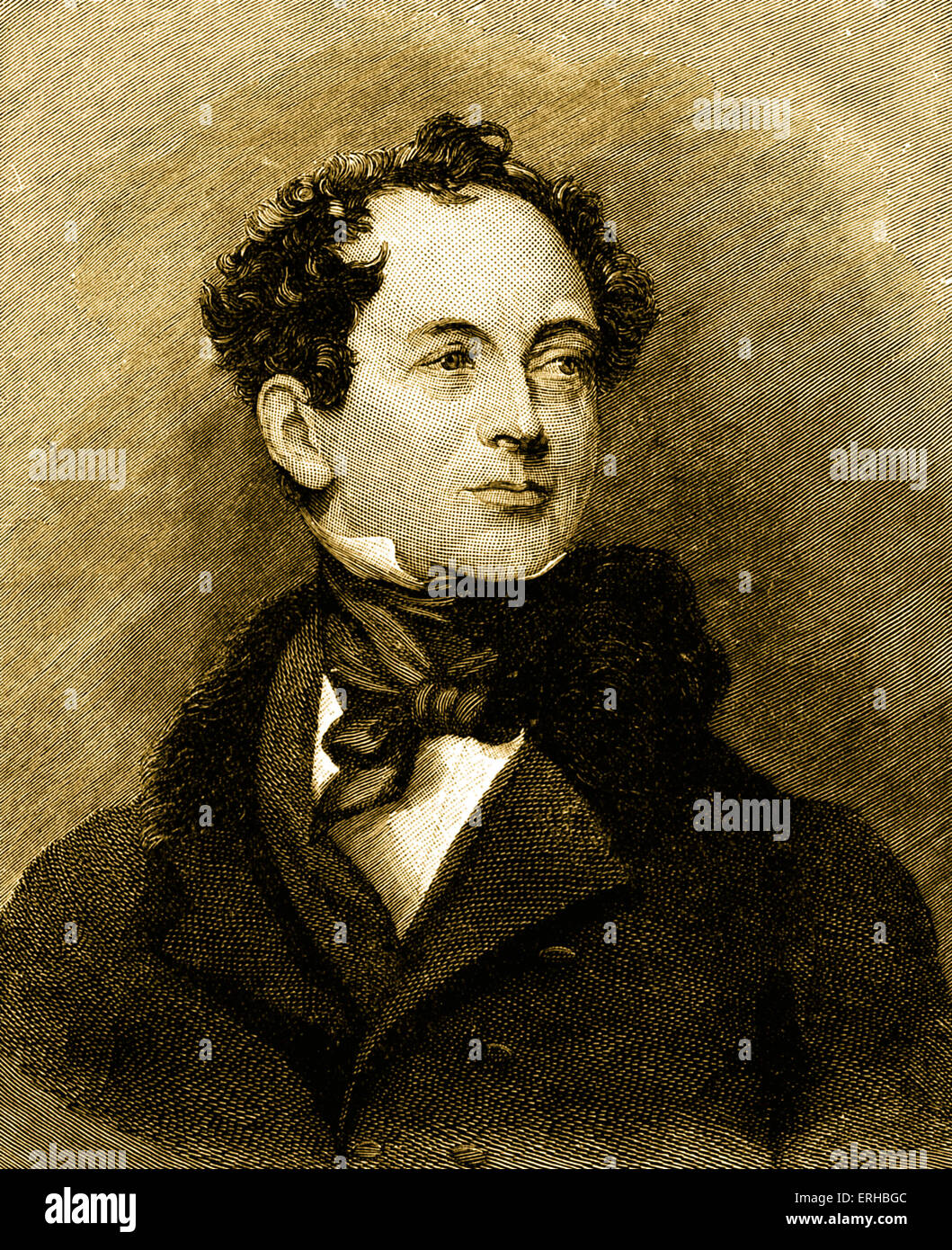 Thomas Moore - Porträt des irischen Schriftstellers, 1779-1852. Stockfoto