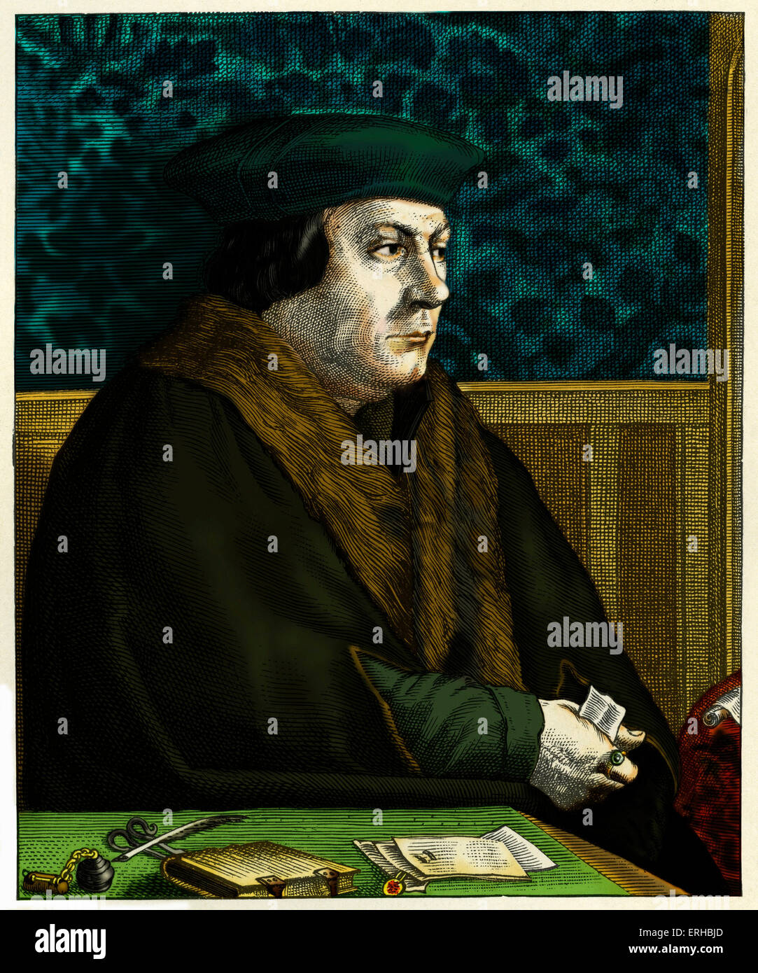 Thomas Cromwell Gravur. Englischer Staatsmann, König Henry VIII. Stockfoto