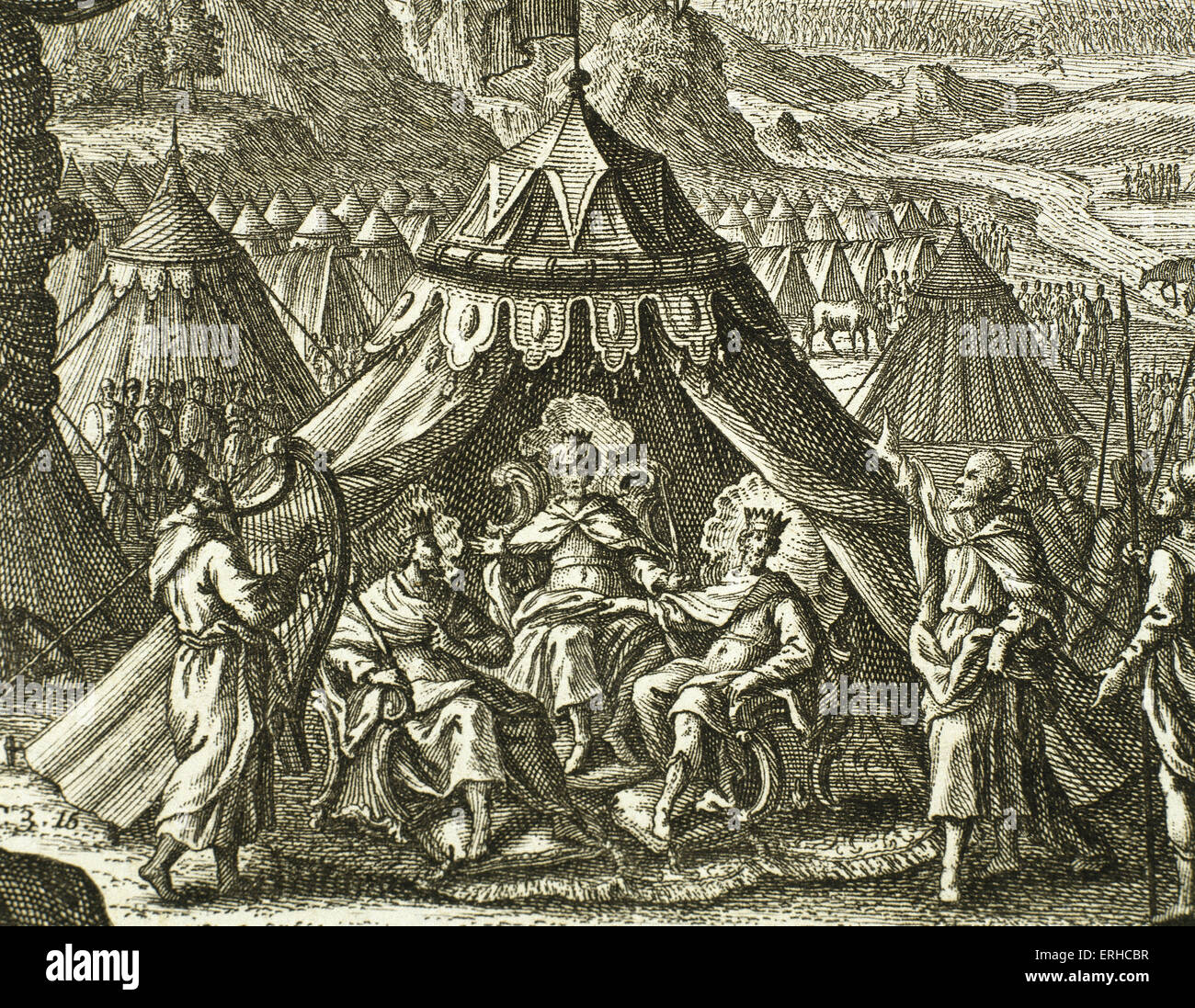 Solomon. König von Israel. Regierungszeit ca. 970-931 v. Chr.. Haus von David. Gravur. Stockfoto