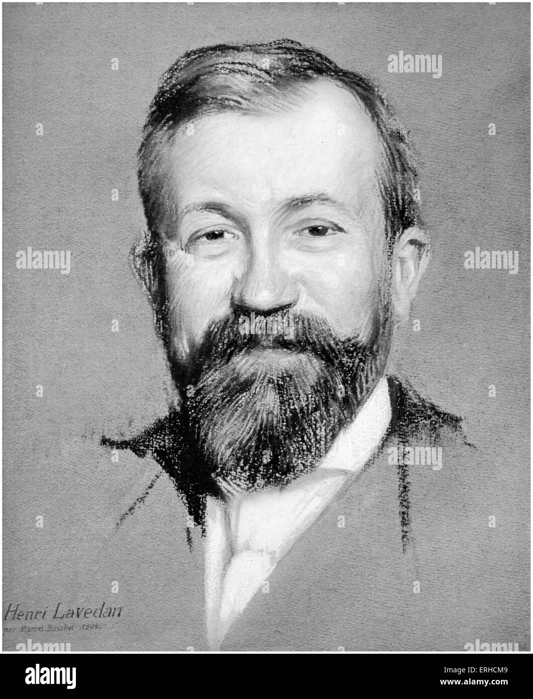 Henri Lavedan, französischer Dramatiker und Literat, Pastell, Zeichnung von Marcel Baschet. Vom Le Theater, 1908. 9. April 1859 - 30 Stockfoto