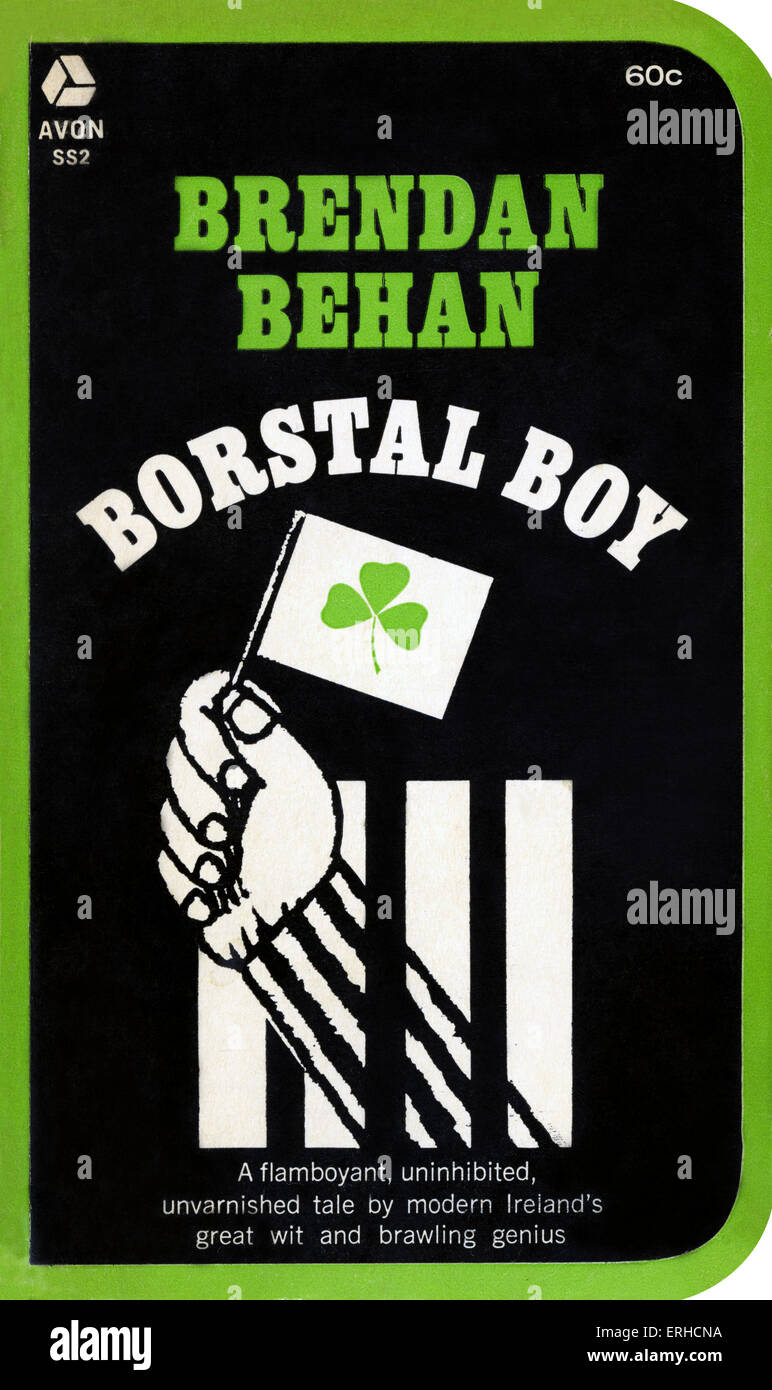 "Borstal Boy' von Brendan Behan. Buch-Cover. Illustration und Design von Larry Lurin. Veröffentlichte 1964. Zuerst veröffentlicht 1958. BB: Stockfoto