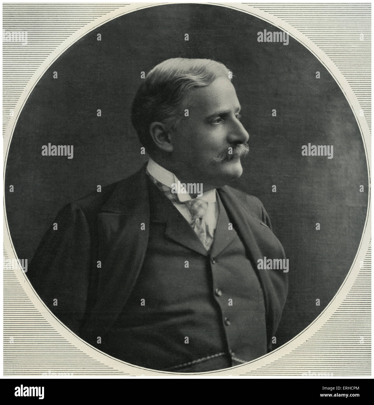 Pierre Decourcelle, Portrait. Französischer Schriftsteller und Dramatiker, 25. Januar 1856 - 10. Oktober 1926. Stockfoto