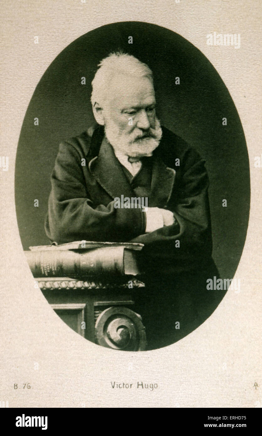 Victor Hugo - französischer Dichter und Schriftsteller 26. Februar 1802 — 22. Mai 1885 Stockfoto