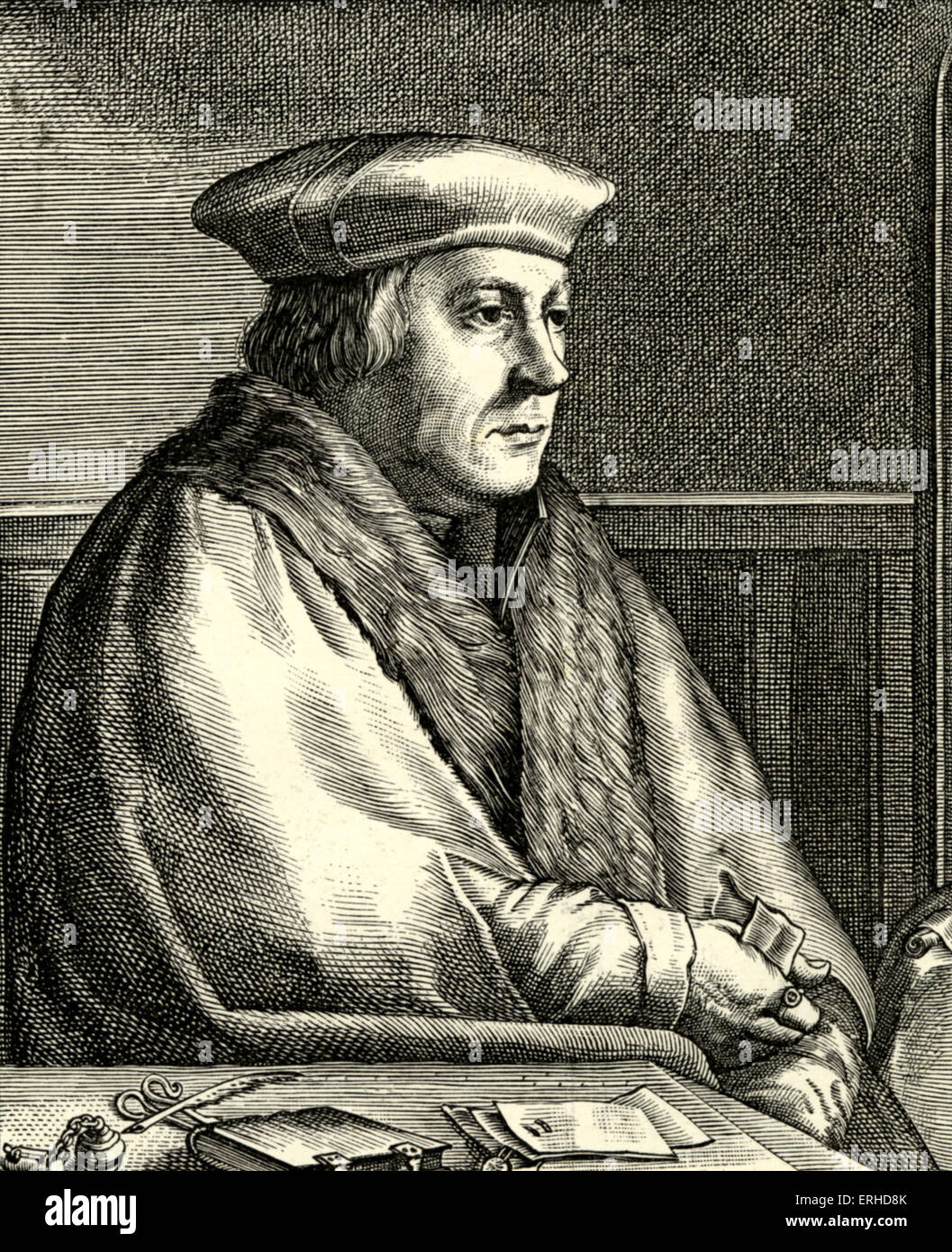 Thomas Cromwell Gravur. Englischer Staatsmann, König Henry VIII. Stockfoto