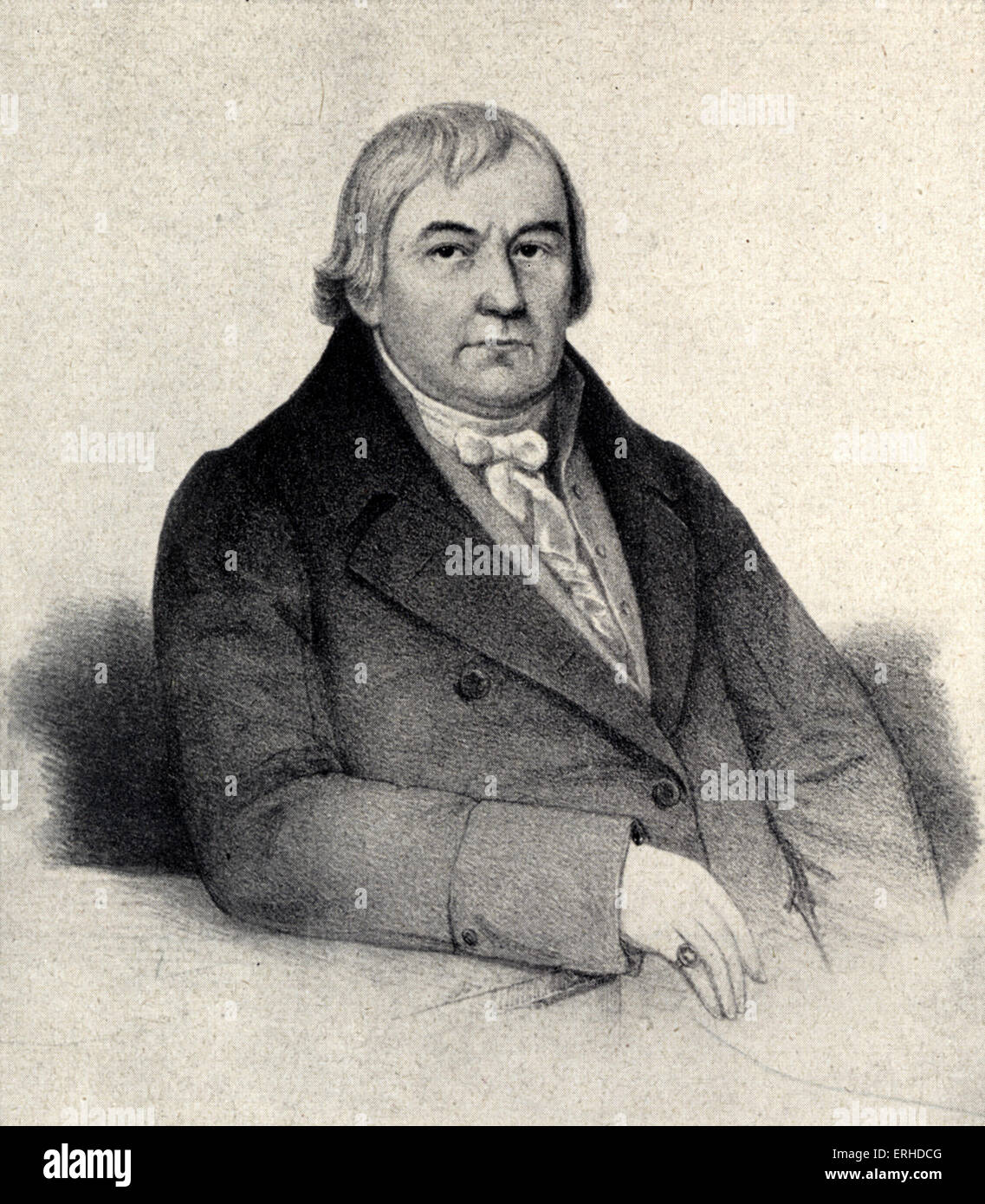 Lithographie von Mesmer. Nach einem Jahr 1810 Öl Gemälde.  Berühmte Hypnotiseur, 1734-1815. Das Wort "hypnotisieren" stammt aus seiner Stockfoto