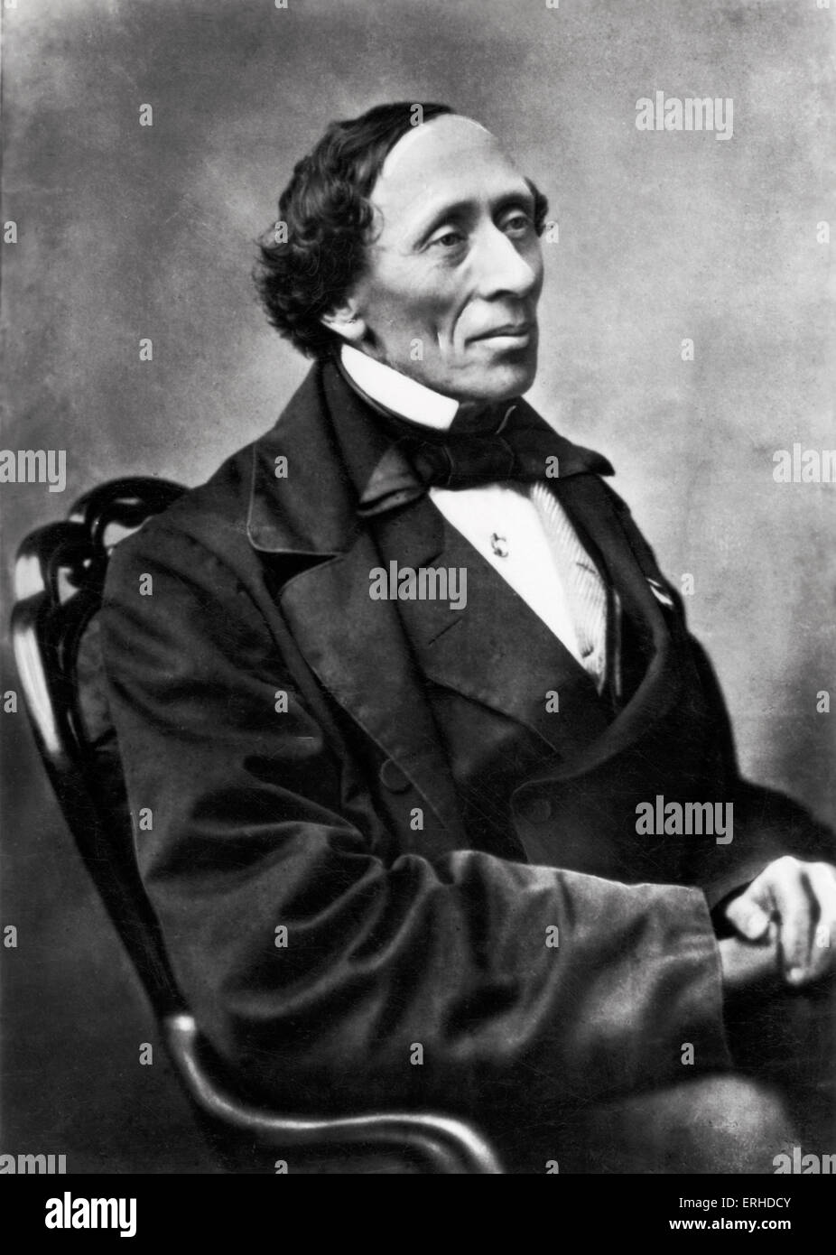 Hans Christian Andersen im Jahre 1865.  Dänischer Schriftsteller, 1805-1875. Märchen Stockfoto