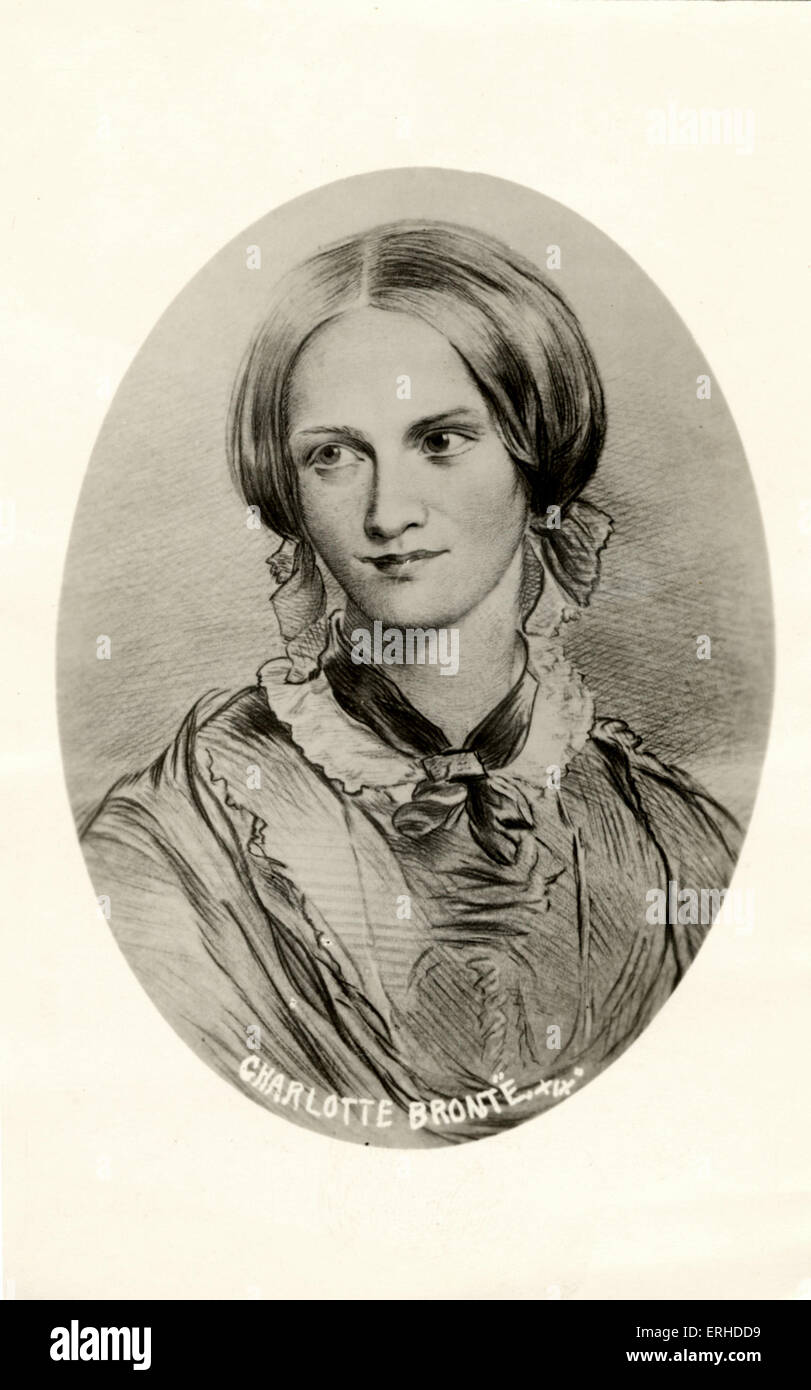 Charlotte Brontë, britische Schriftstellerin 1816-1855 Stockfoto