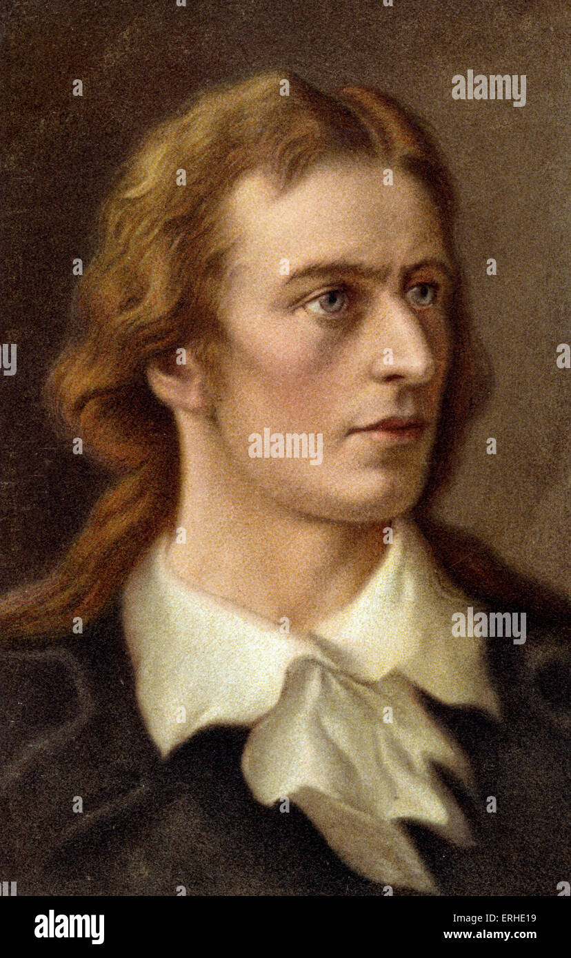 Friedrich von Schiller - Porträt deutscher Dichter und Dramatiker 1759-1805 Stockfoto