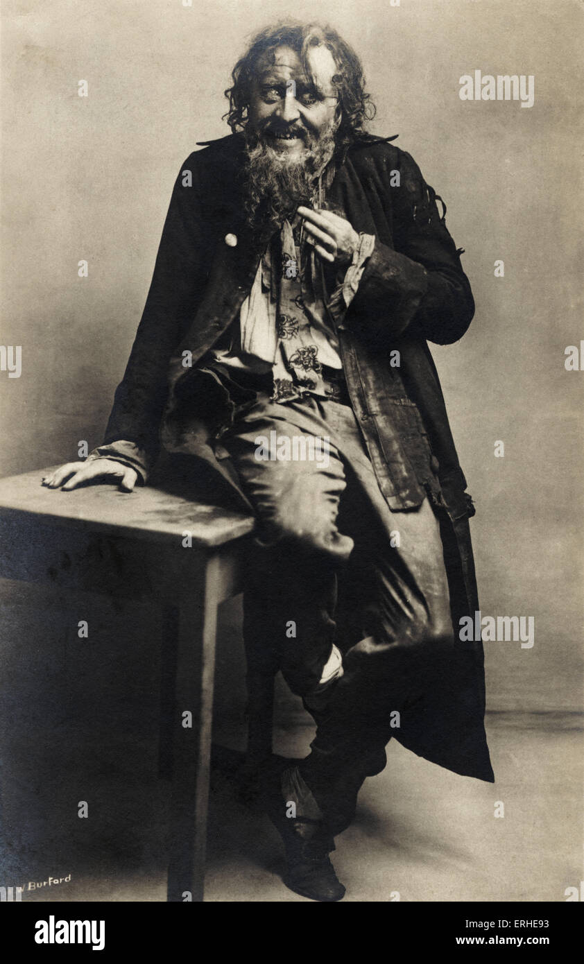 Herbert Beerbohm Tree als Fagin in "Oliver Twist" von Charles Dickens. Englischer Schauspieler-Manager, 1853-1917 Stockfoto