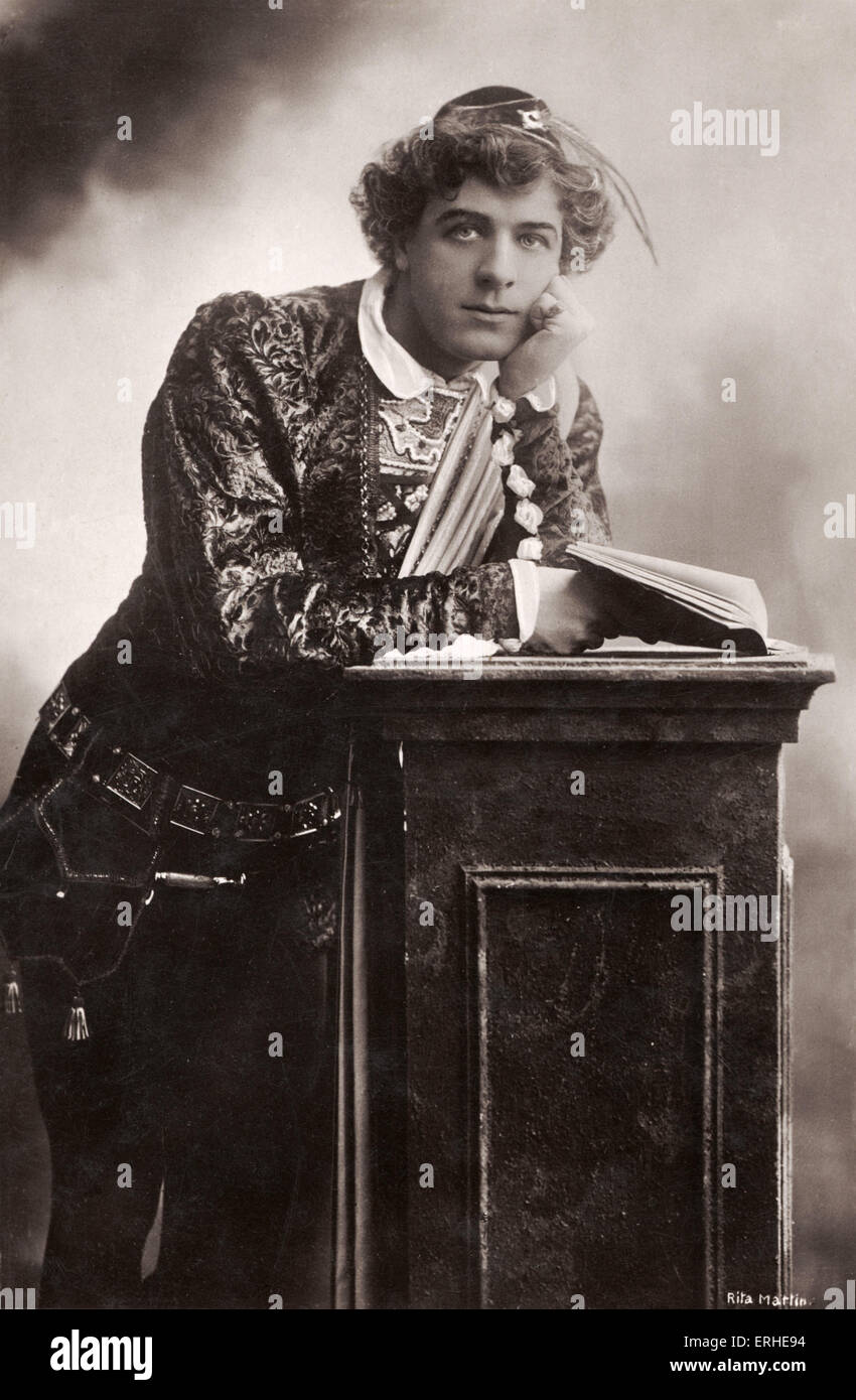 Matheson Lang als Romeo in "Romeo und Julia" von Shakespeare. Romantischer englischer Schauspieler und Dramatiker, 15. Mai 1879 - 11. April 1948 Stockfoto