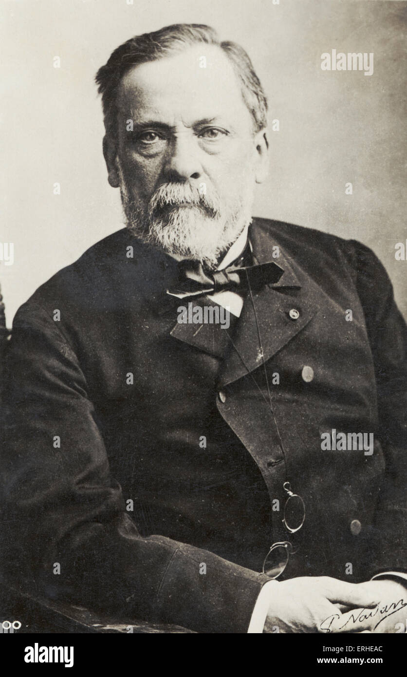 Louis Pasteur - Porträt - französischer Chemiker, Biologen und Begründer der modernen Bakteriologie - 27. Dezember 1822 - 28. September 1895 Stockfoto