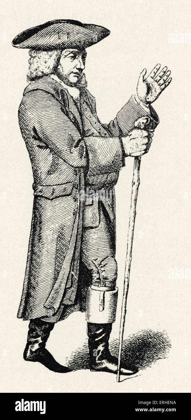 Samuel Johnson, Abbildung in Hebridean Kostüm. Englischer Schriftsteller und Dichter, 18. September 1709 – 13. Dezember 1784 Stockfoto