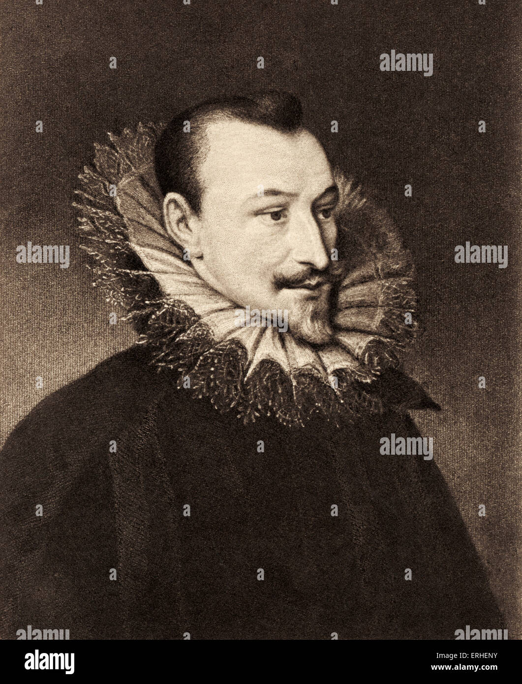 Edmund Spenser. Porträt des englischen Dichters. 1552-Januar 13 1599 Stockfoto