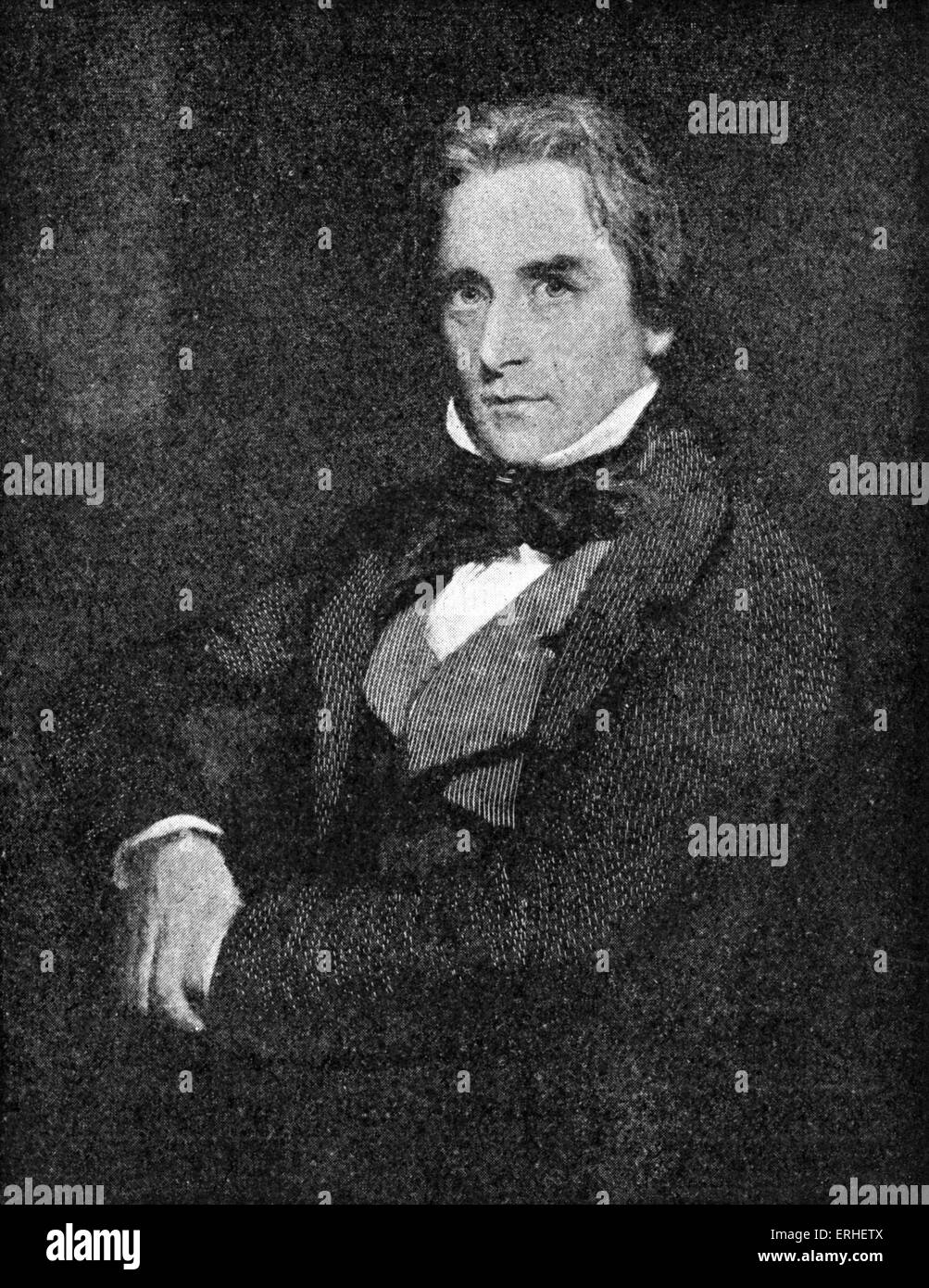 Douglas William Jerrold - englischer Schriftsteller, Dramatiker und Witz 1803-1857.  Nach dem Porträt von Sir D. Macnee Stockfoto