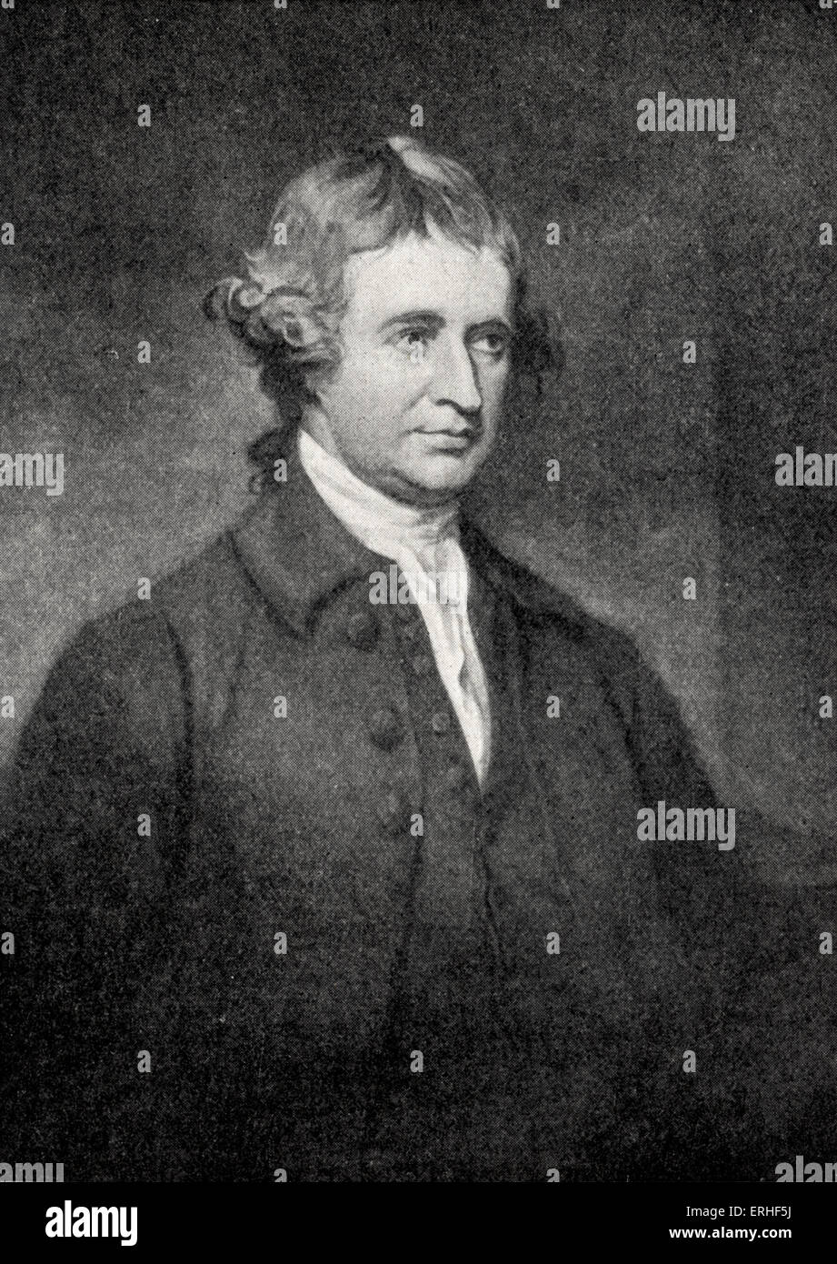 Edmund Burke - irischer Staatsmann und Philosoph, 1729-1797 Stockfoto
