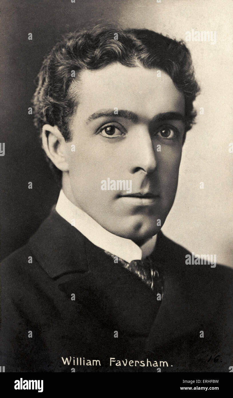 William Faversham - Porträt - Englisch Shakespeare-Darsteller 1868-1940 Shakespeare Stockfoto