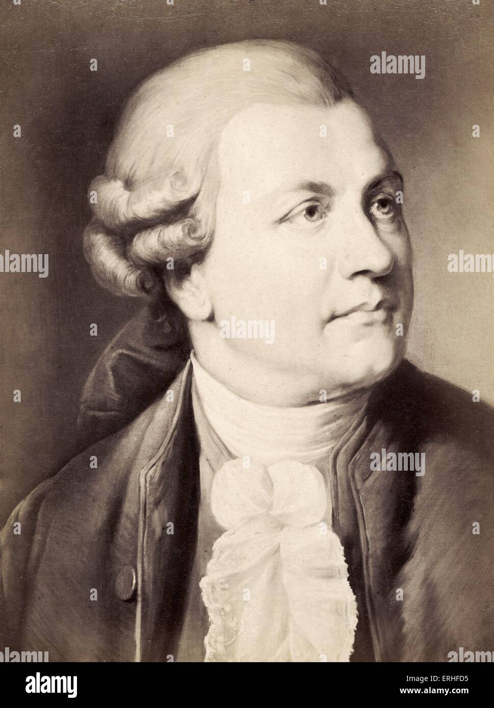 Friedrich Klopstock, Portrait. Deutscher Dichter, 1724-1803.  Seinen Text für M' Auferstehung im 2. Symphonie von Mahler verwendet Stockfoto