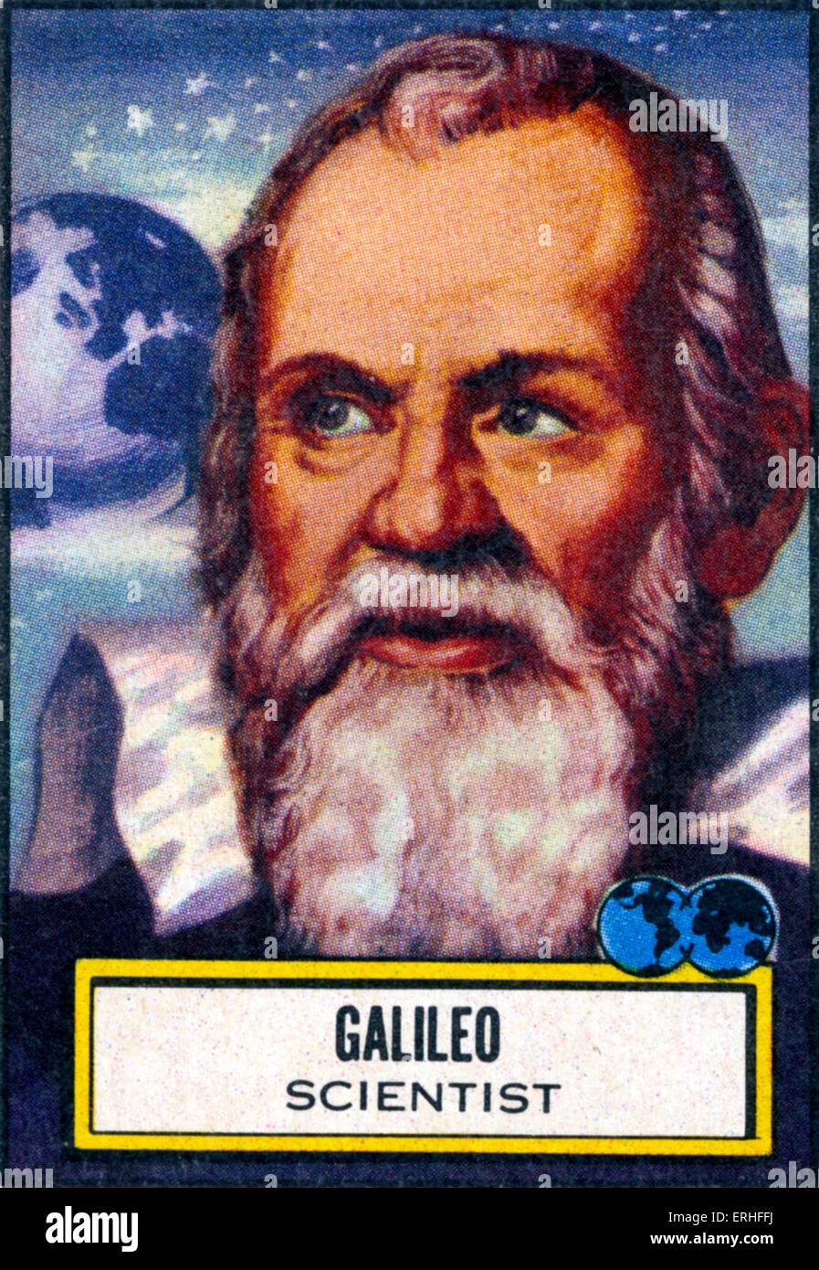 Galileo - Porträt - italienischer Astronom, Philosoph und Physiker 15 Februar 1564 - 8. Januar 1642 Stockfoto
