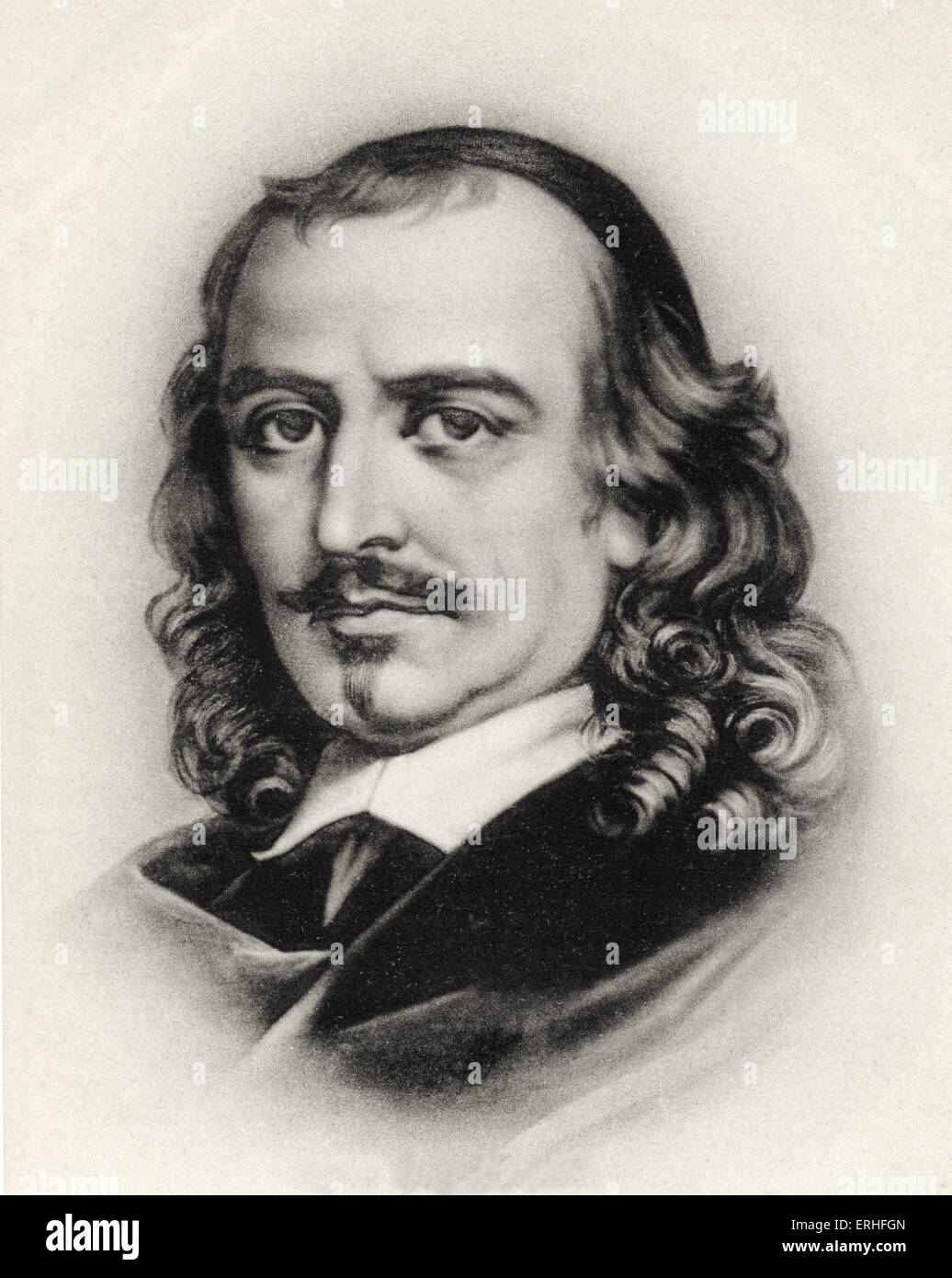 Pierre Corneille, Portrait. Französischer Dramatiker & Dramatiker. 6. Juni 1606 - 1. Oktober 1684. Stockfoto