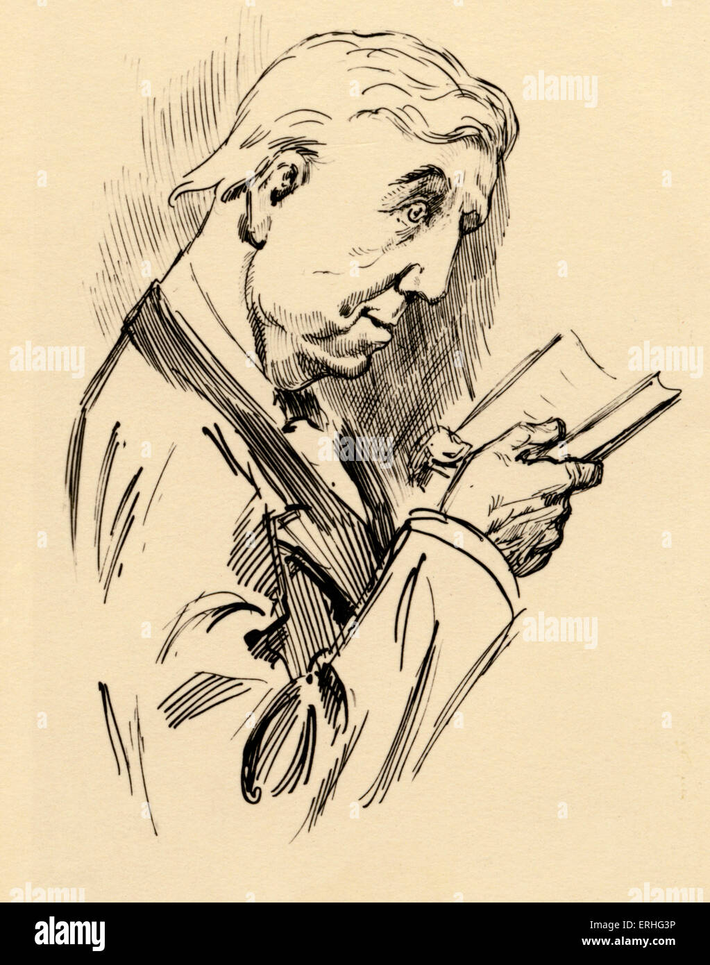 Lewis Carroll - Porträt des britischen Autors lesen, richtiger Name Charles Lutwidge Dodgson. 27. Januar 1832 - 14. Januar 1898. Stockfoto