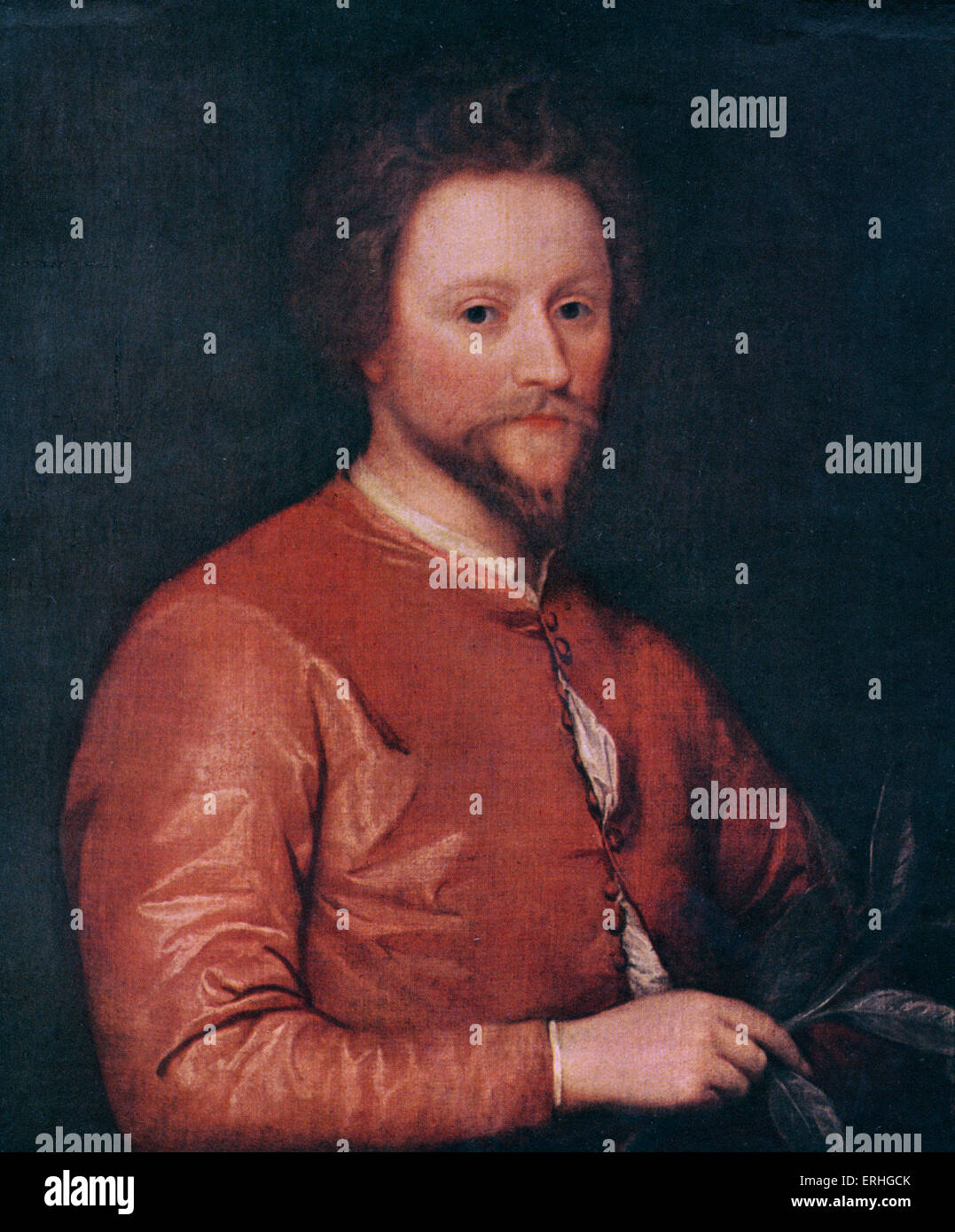 John Fletcher - Porträt. Englischer Dramatiker, Autor Dezember 1579 - August 1625. Malerei von unbekannten Künstler. Stockfoto