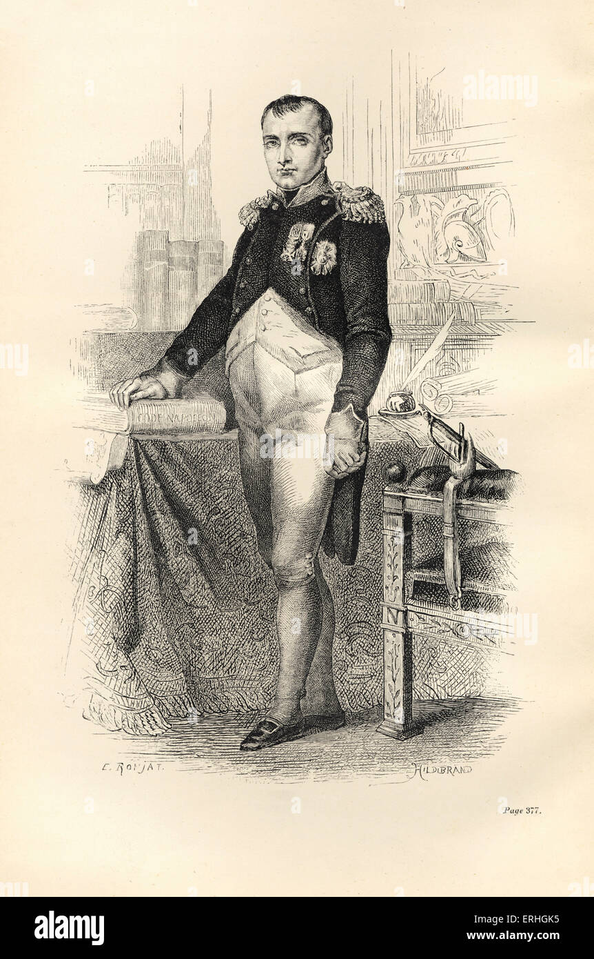 Napoleon Bonaparte im Amt.  Kaiser von Frankreich. 15. August 1769 - Mai 5. 1821. Stockfoto