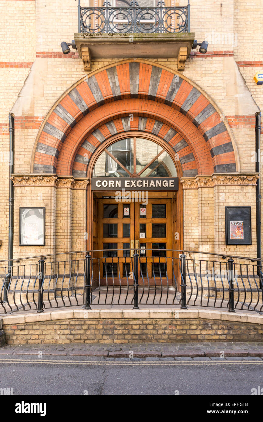 Die Cambridge Corn Exchange ist eine Konzerthalle in Cambridge, England. Stockfoto