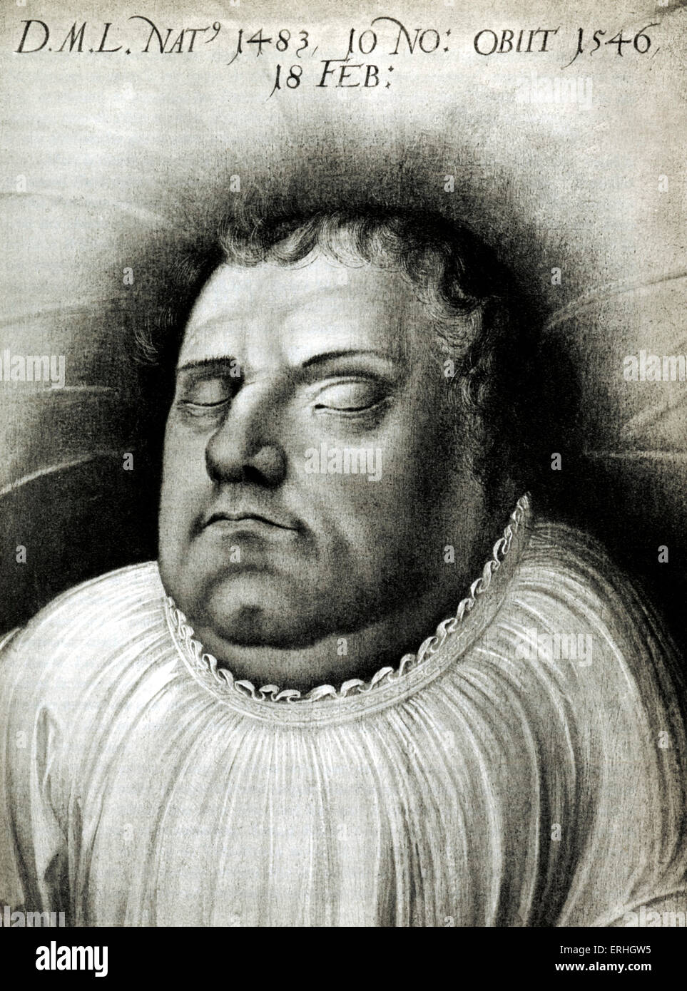 Martin Luther von Lucas Cranach. Reformer der Kirche. 10 November 1483-18 Februar 1546 Stockfoto