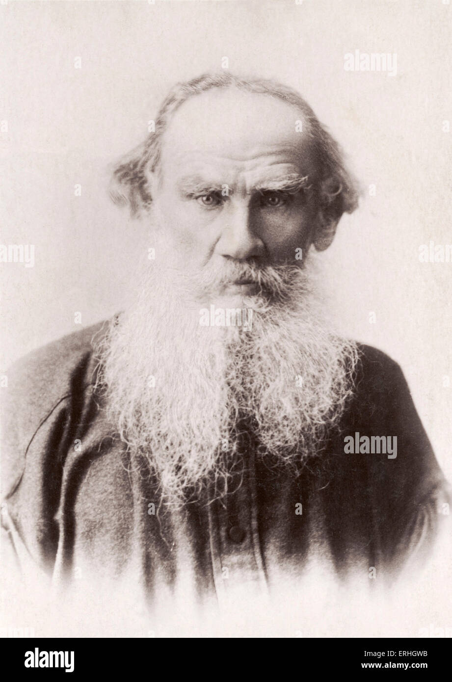 Tolstoi, Leo Nikolajewitsch russischer Schriftsteller (1828-1910) Stockfoto