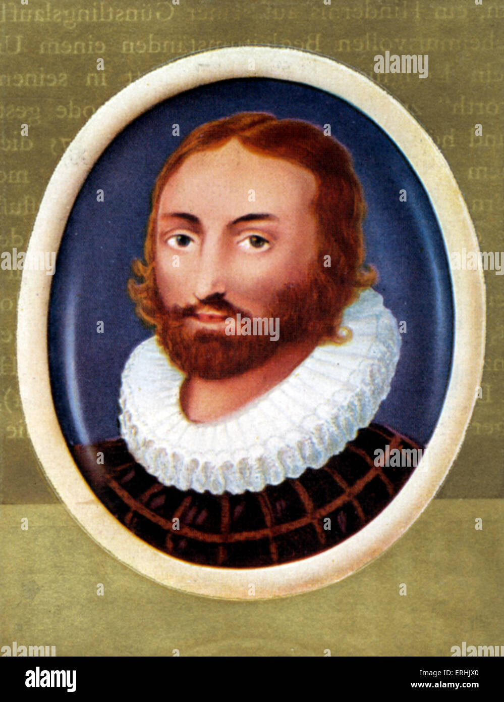 Edmund Spenser. Porträt des englischen Dichters. 1552 - 13 Januar 1599 Stockfoto