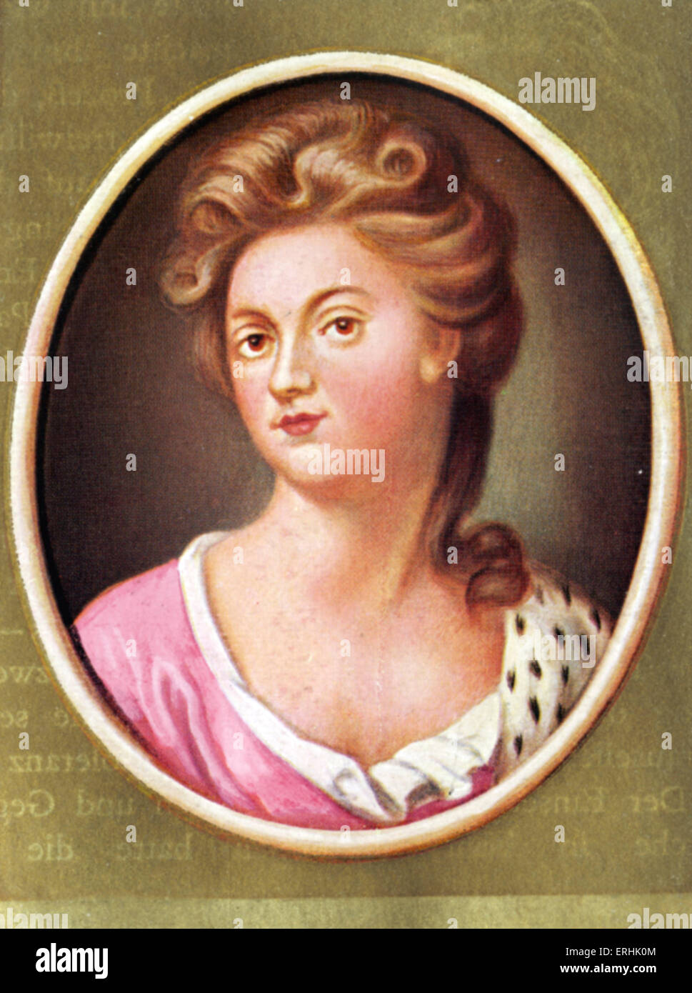 Sarah Jennings. Porträt der Herzogin von Marlborough. Eine der einflussreichsten Frauen in der britischen Geschichte, vor allem da durch Stockfoto