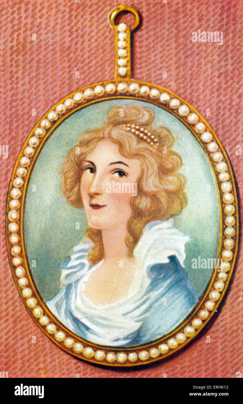 Elizabeth Foster. Porträt der Herzogin von Devonshire, zweite Ehefrau des 5. Duke of Devonshire. Geboren Elizabeth Hervey 1759-1824 Stockfoto