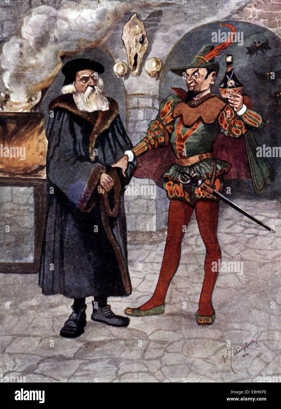 Anzeige basierend auf "Faust" Szene spielen von Goethe