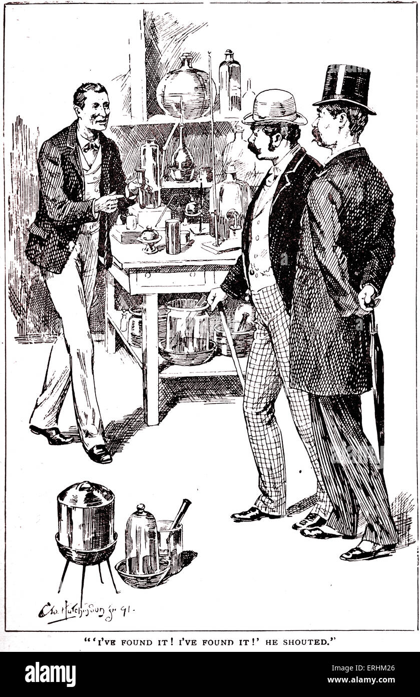 "Eine Studie in Scharlachrot" von Sir Arthur Conan Doyle - Dr. Watson ist von Stamford, Sherlock Holmes eingeführt. KAPITEL I. Stockfoto