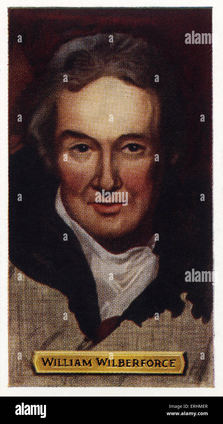 William Wilberforce - britischer Politiker WW: 24. August 1759 – 29. Juli 1833.  Führte eine parlamentarische Kampagne gegen die Sklavin Stockfoto