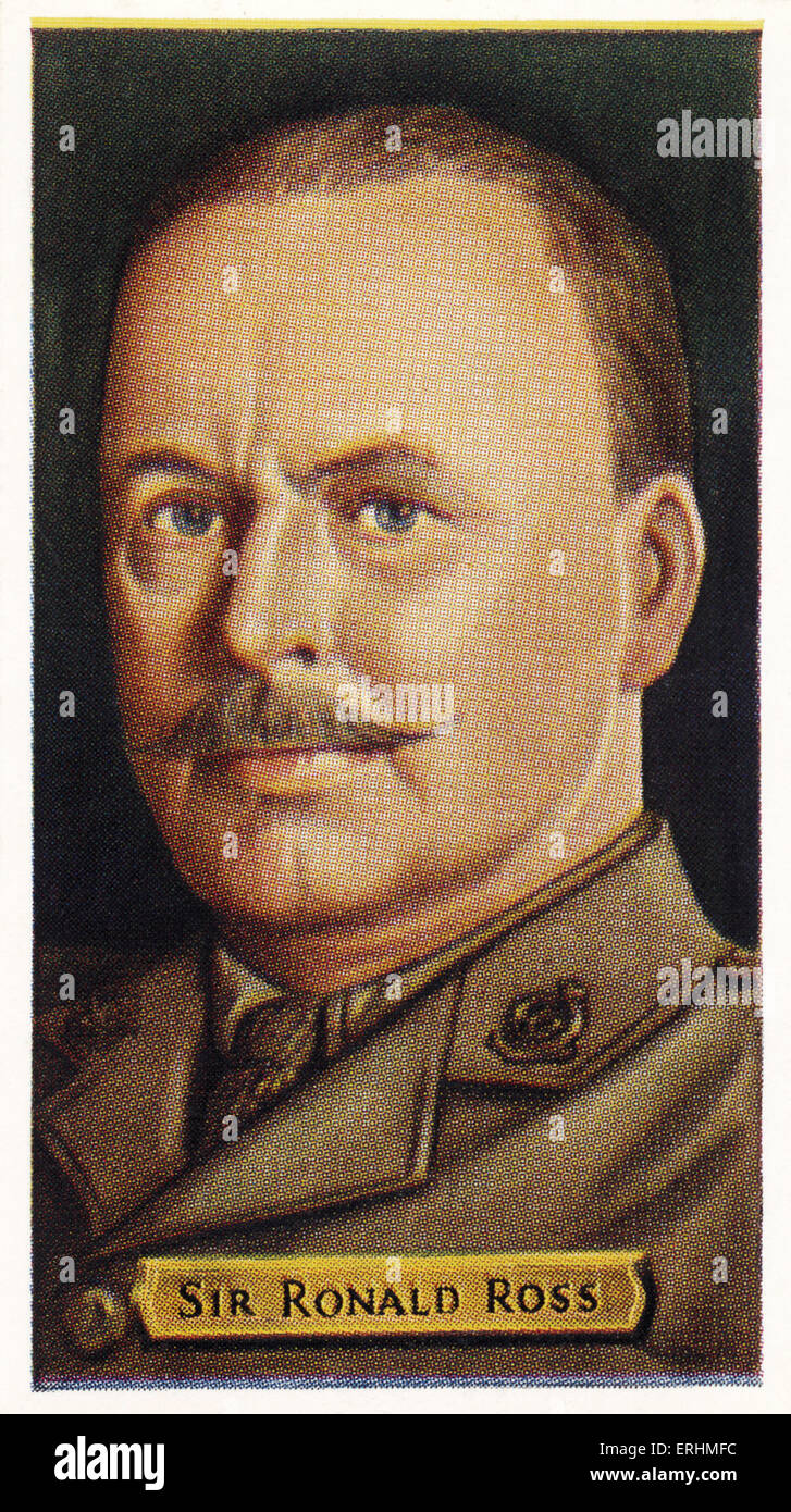 Sir Ronald Ross schottischen Arzt RR 13. Mai 1857 16. September