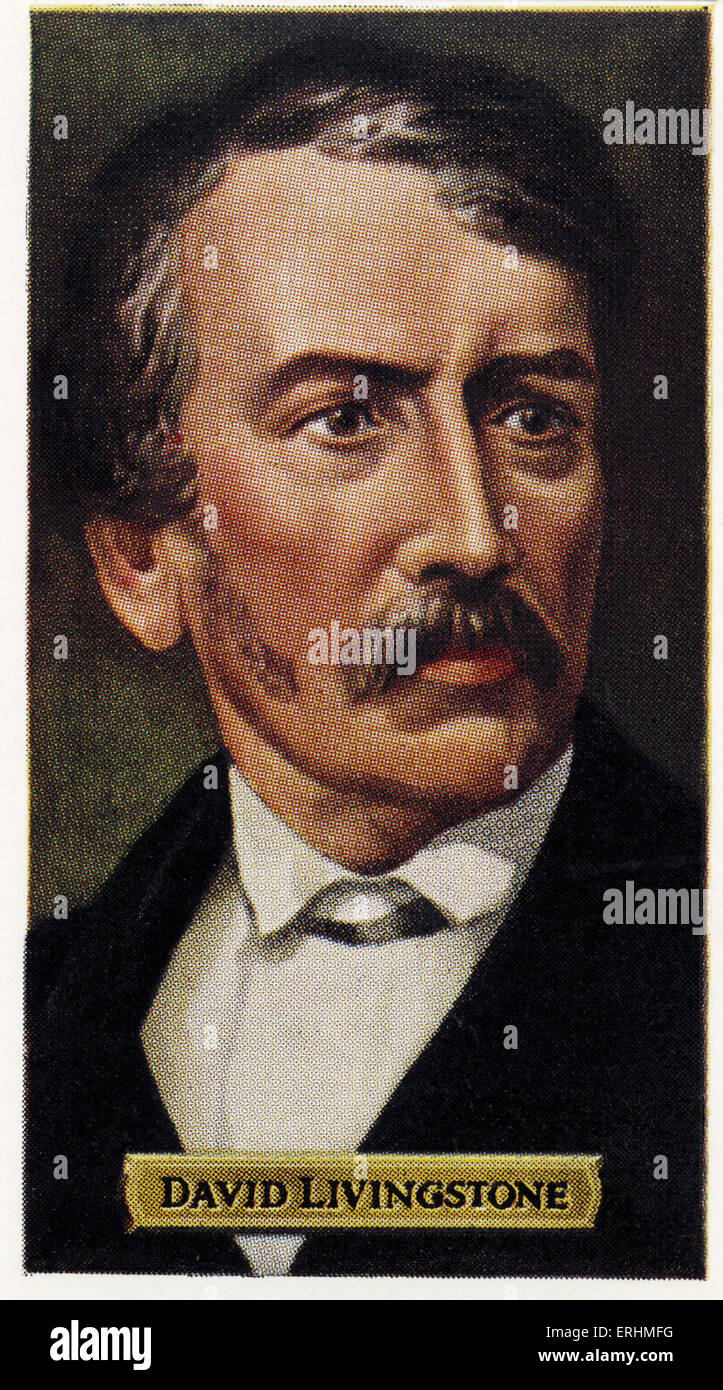 David Livingstone - schottischen Arzt und Missionar Explorer. DL: 19. März 1813 – 4. Mai 1873. Stockfoto