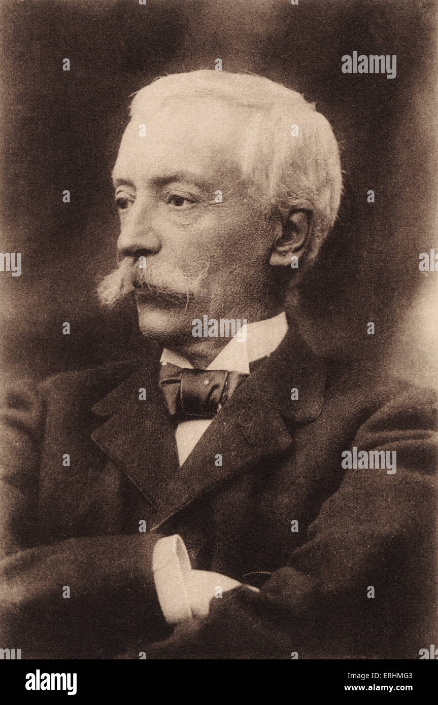 José María de Heredia - französische Dichter. Spezialisiert auf französische Sonette.   JMH: 22. November 1842 - 3. Oktober 1905. Stockfoto