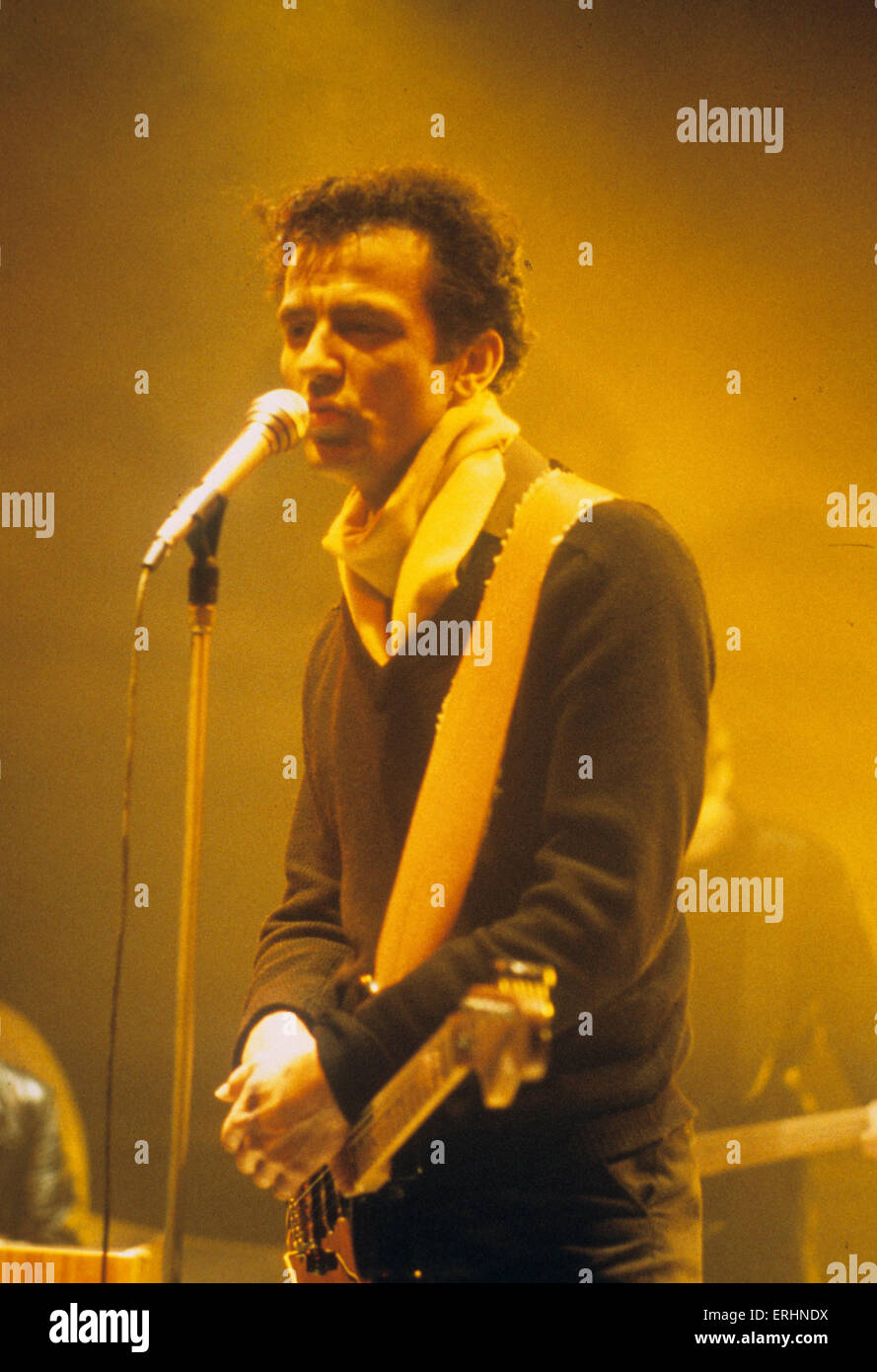 DIE STRANGLERS UK Rock-Gruppe mit Hugh Cornwall über 1985. Foto van Houten Stockfoto