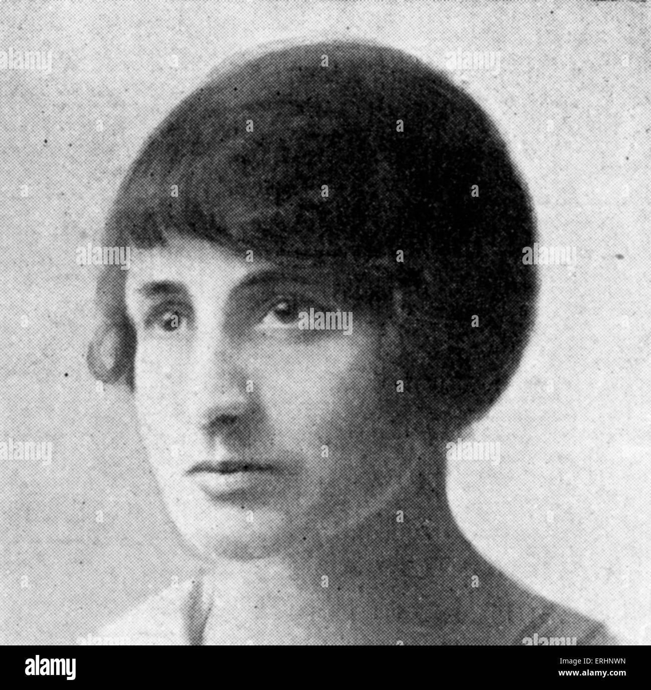 Vera Brittain c. 1924. Englische Schriftstellerin, Feministin und Pazifist: 29. Dezember 1893 – 29. März 1970. Stockfoto