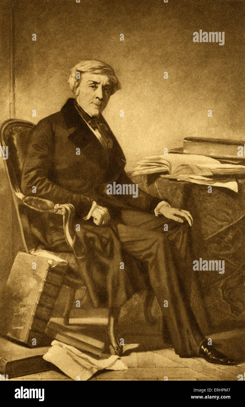 Jules Michelet - französischer Historiker und Schriftsteller: 21. August 1798 – 9. Februar 1874. Stockfoto
