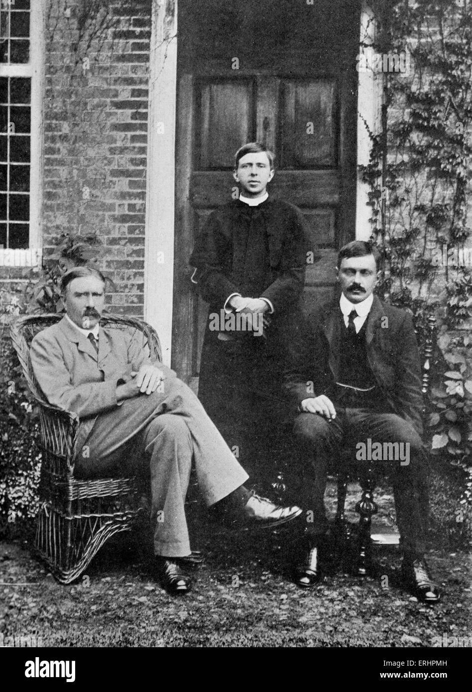 Benson Brothers - Edward Frederic Benson (rechts). Englischer Schriftsteller, Biograph, US-amerikanische Schriftstellerin und Kurzgeschichtenschreiber: 24. Juli 1867 Stockfoto