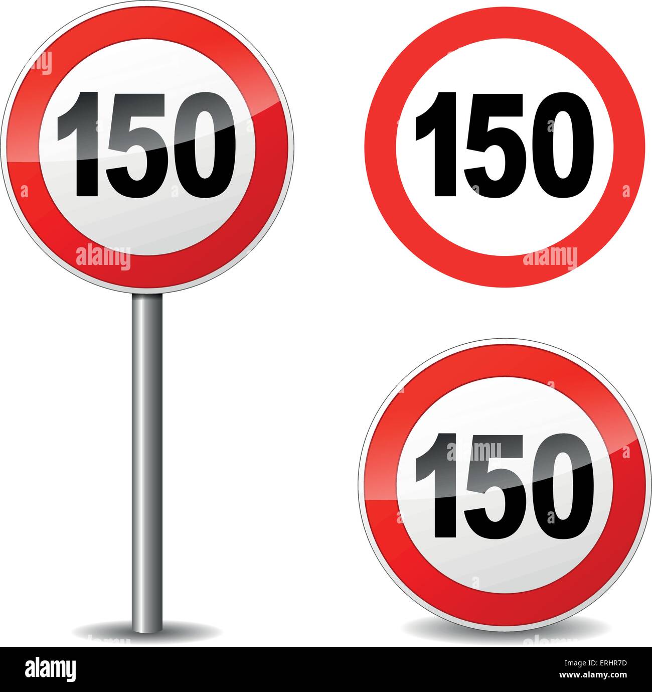 Vektor-Illustration der hundert vierzig Zeichen auf weißem Hintergrund Stock Vektor