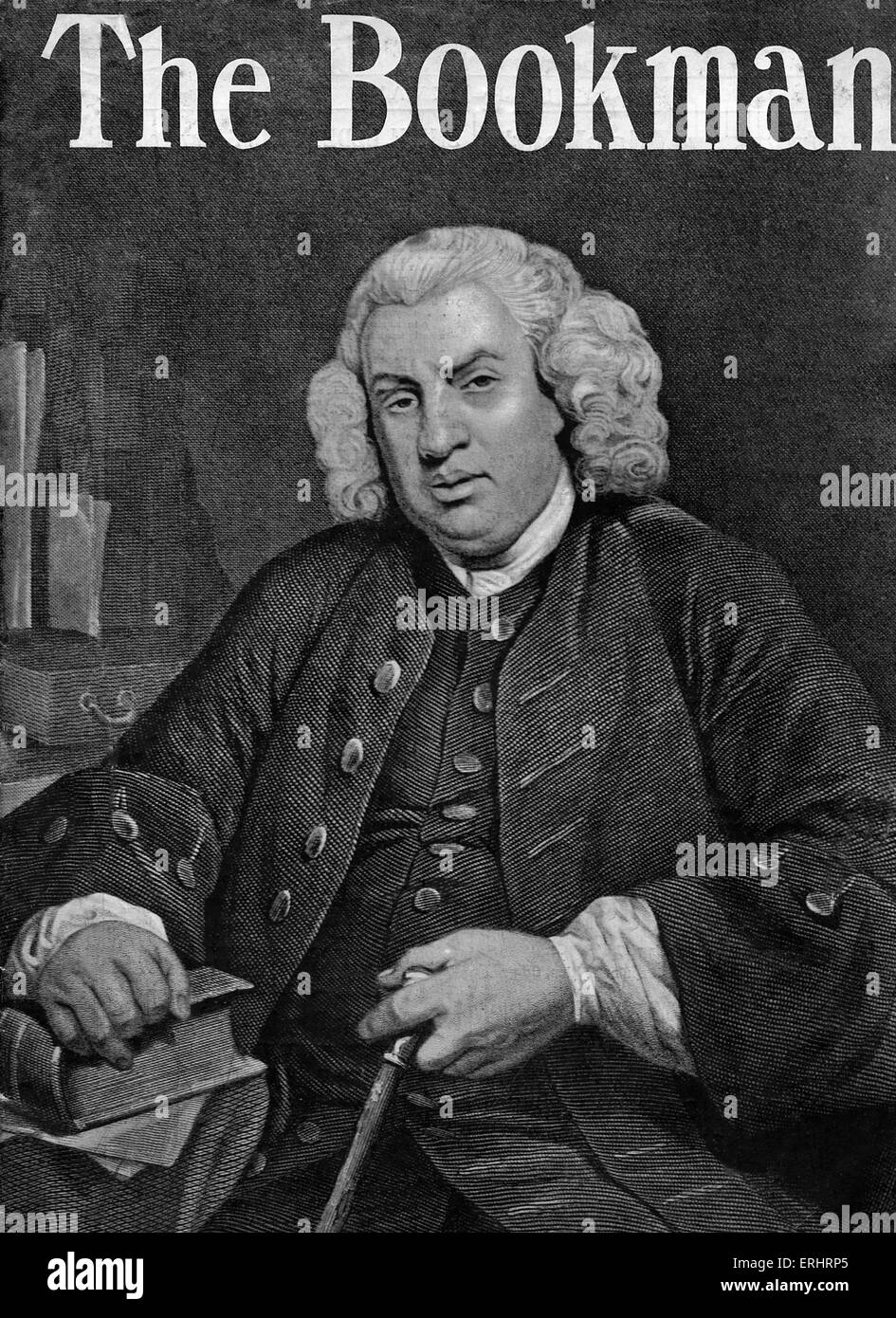 Samuel Johnson - Cover von Bookman 1903. Englische Essayist, Biograf, Lexikograph und Kritiker der englischen Literatur.  18 Stockfoto