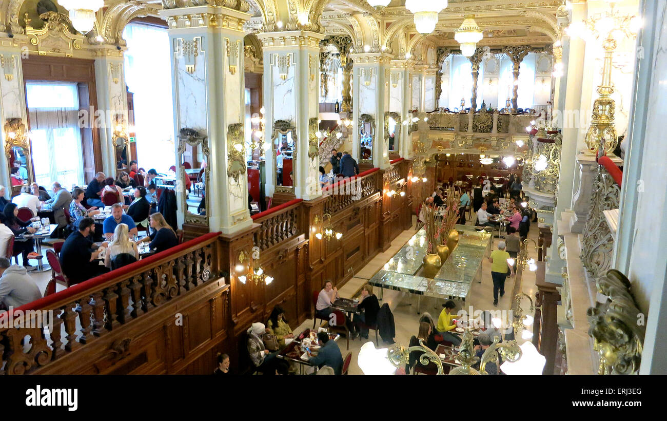 Das New York Café Budapest Ungarn Stockfoto