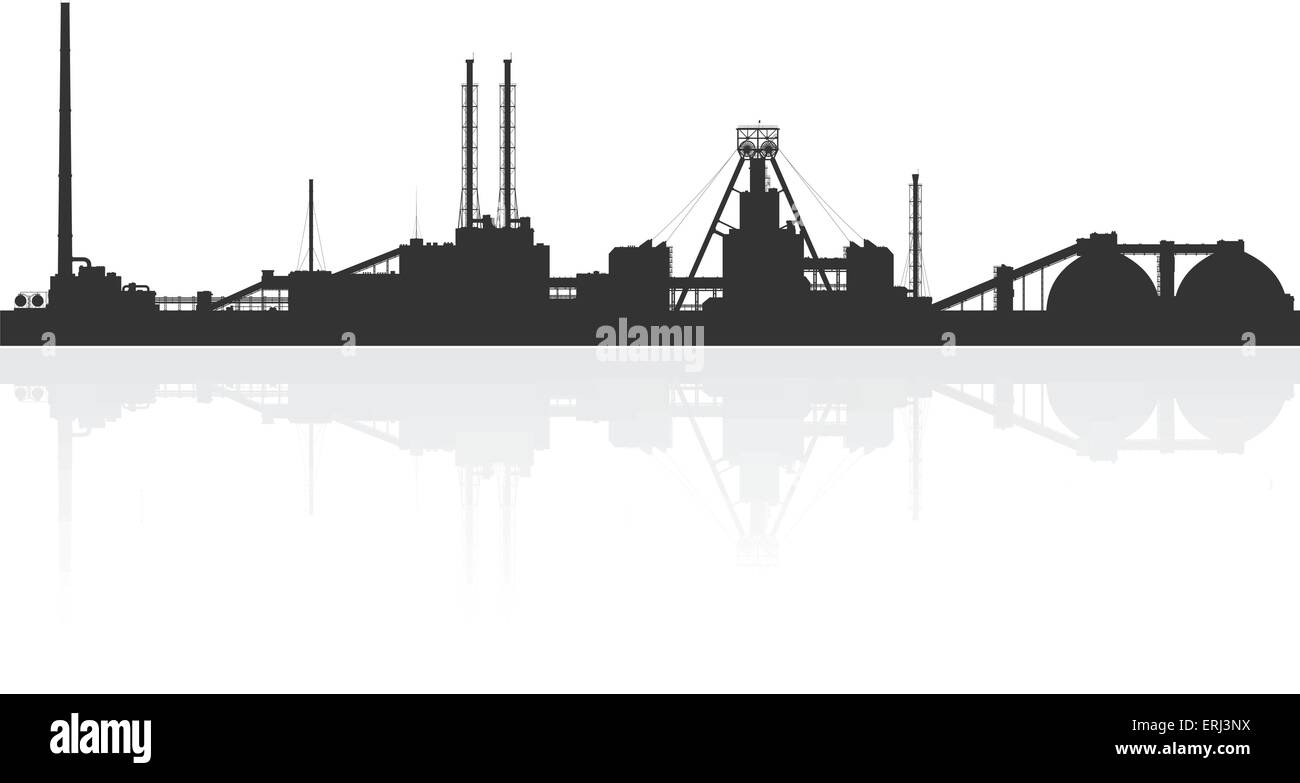 Mineraldünger Pflanze isoliert auf weißem Hintergrund. Detaillierte Vektor-Illustration. Stock Vektor